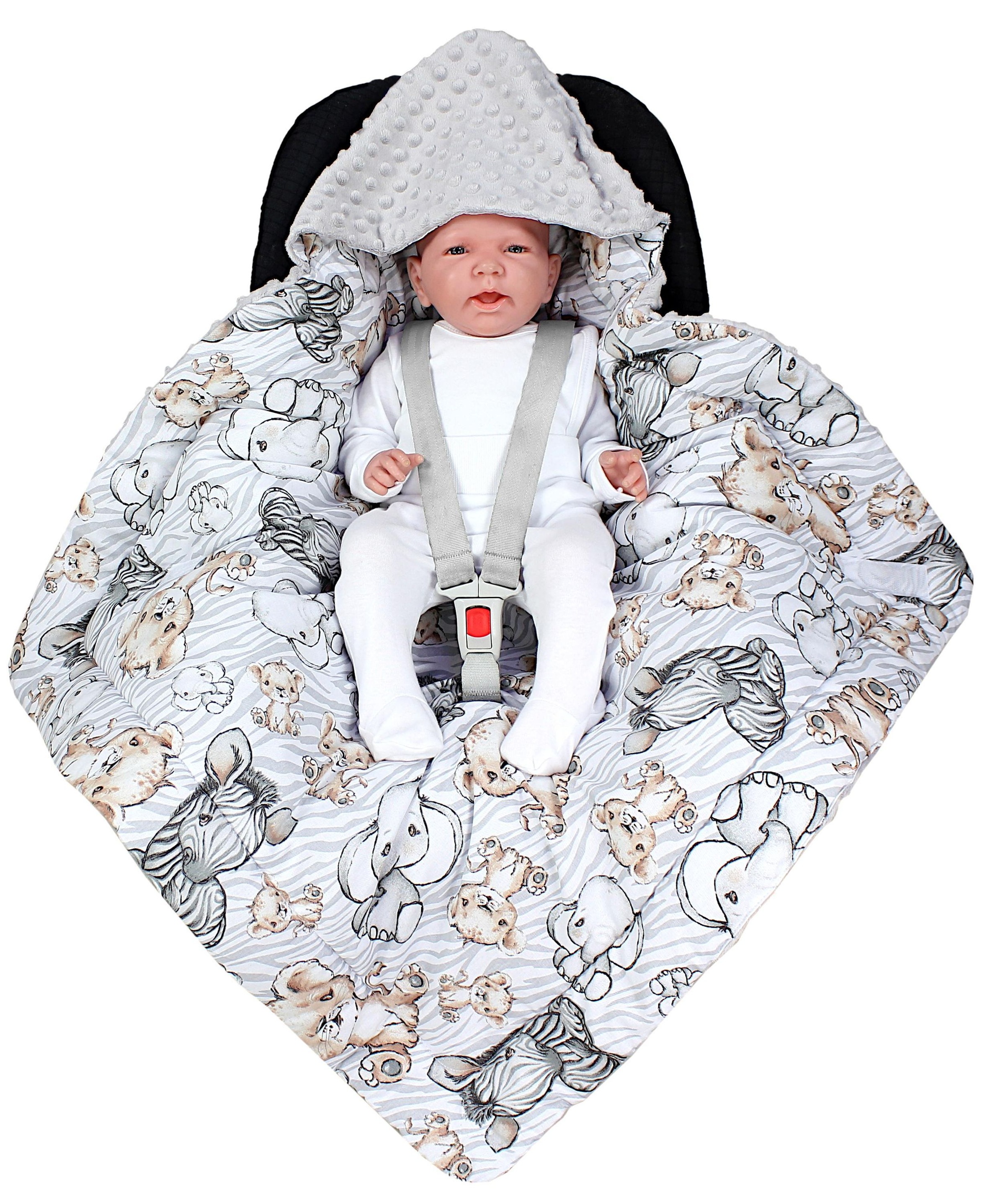 TupTam Wohndecke »Einschlagdecke Baby Winter Einschlagdecke für Babyschale Wattiert«