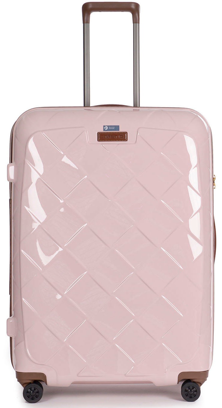 Stratic Damen Hartschalen-Trolley »Leather&More L in rosa, Größe B/H/T: 53 cm x 76 cm x 29 cm 100 l