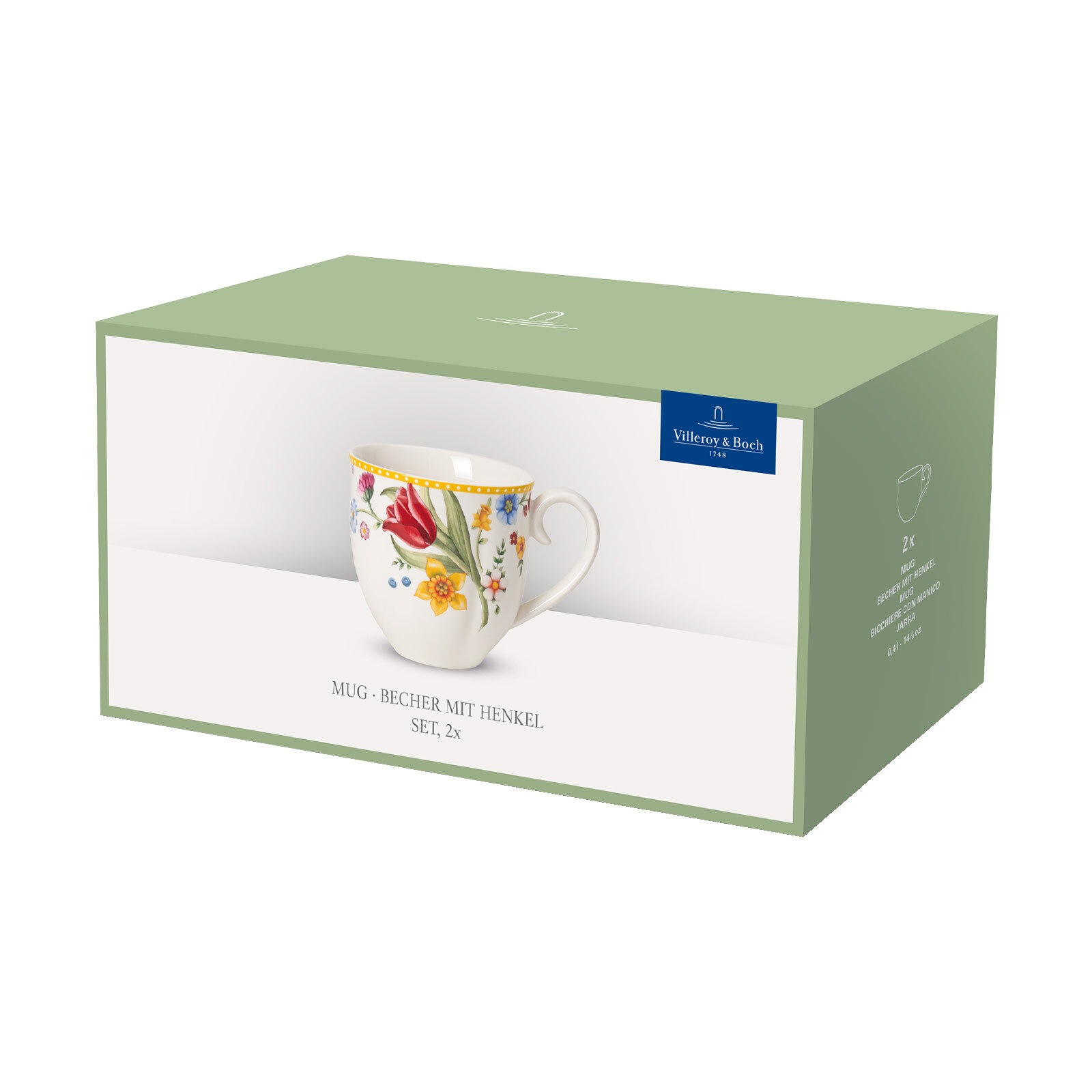Villeroy & Boch Becher »Henkelbecher Spring Awakening 390 ml 2er Set bunt«
