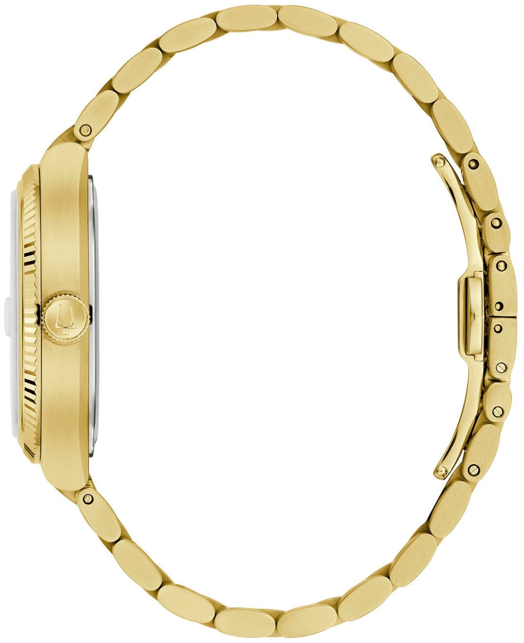 Bulova Quarzuhr »Super Seville«, Armbanduhr, Damenuhr, Herrenuhr, unisex, analog, Edelstahlarmband