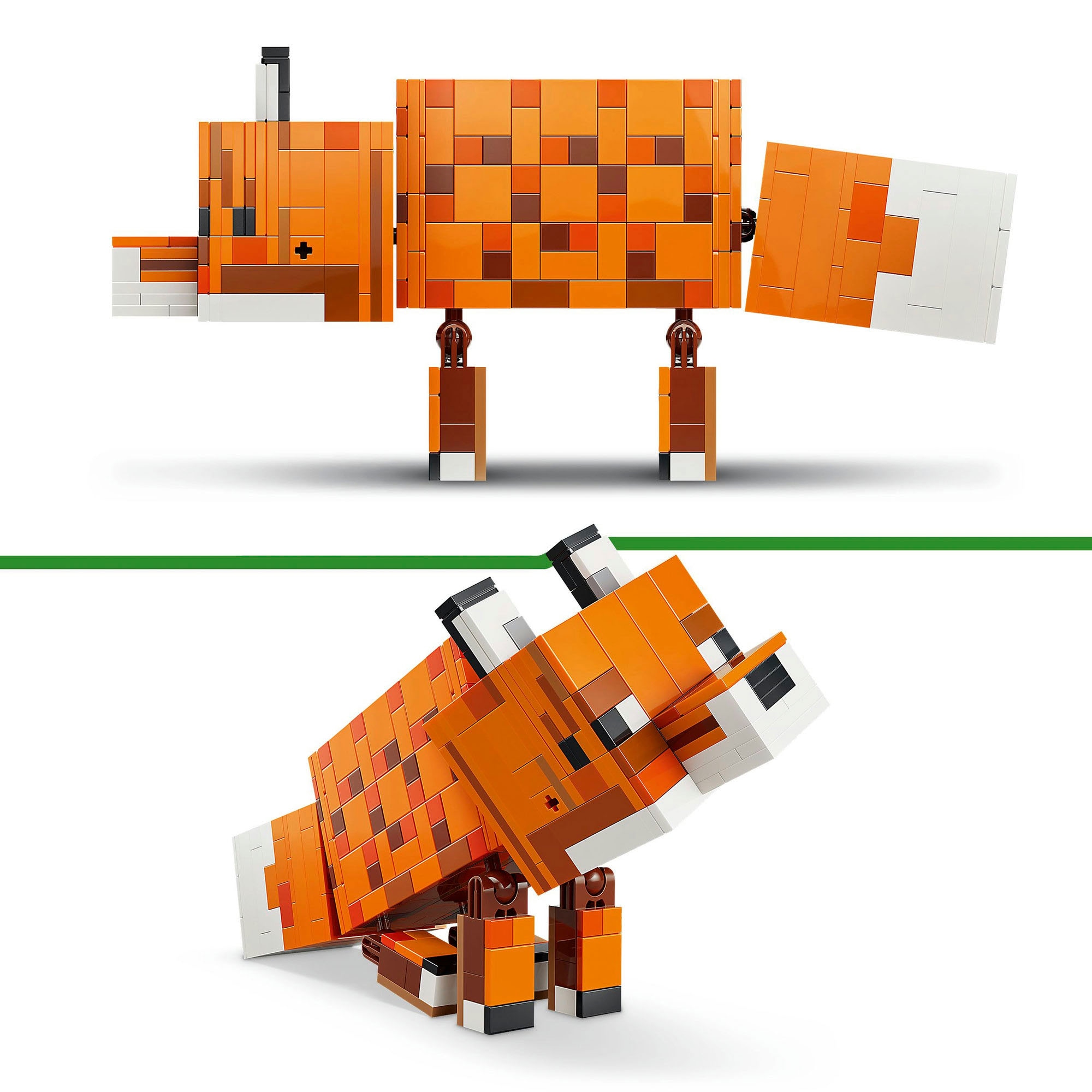 LEGO® Konstruktionsspielsteine »Der Fuchs (21588), LEGO Minecraft« Made in Europe
