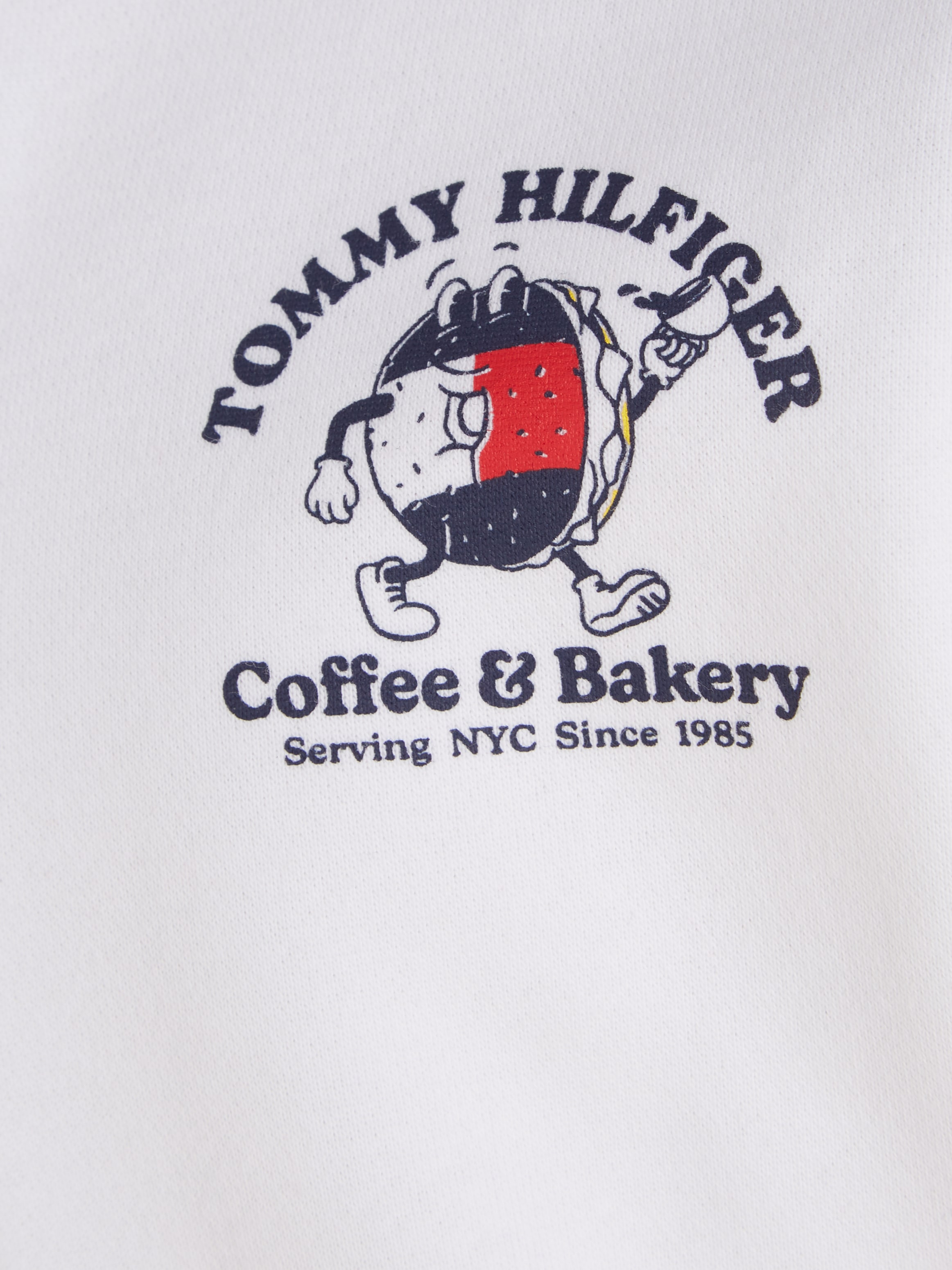 Tommy Hilfiger Sweatshirt »TOMMY BAGELS FULL ZIP SWEATSHIRT«, mit großem Print auf der Rückseite