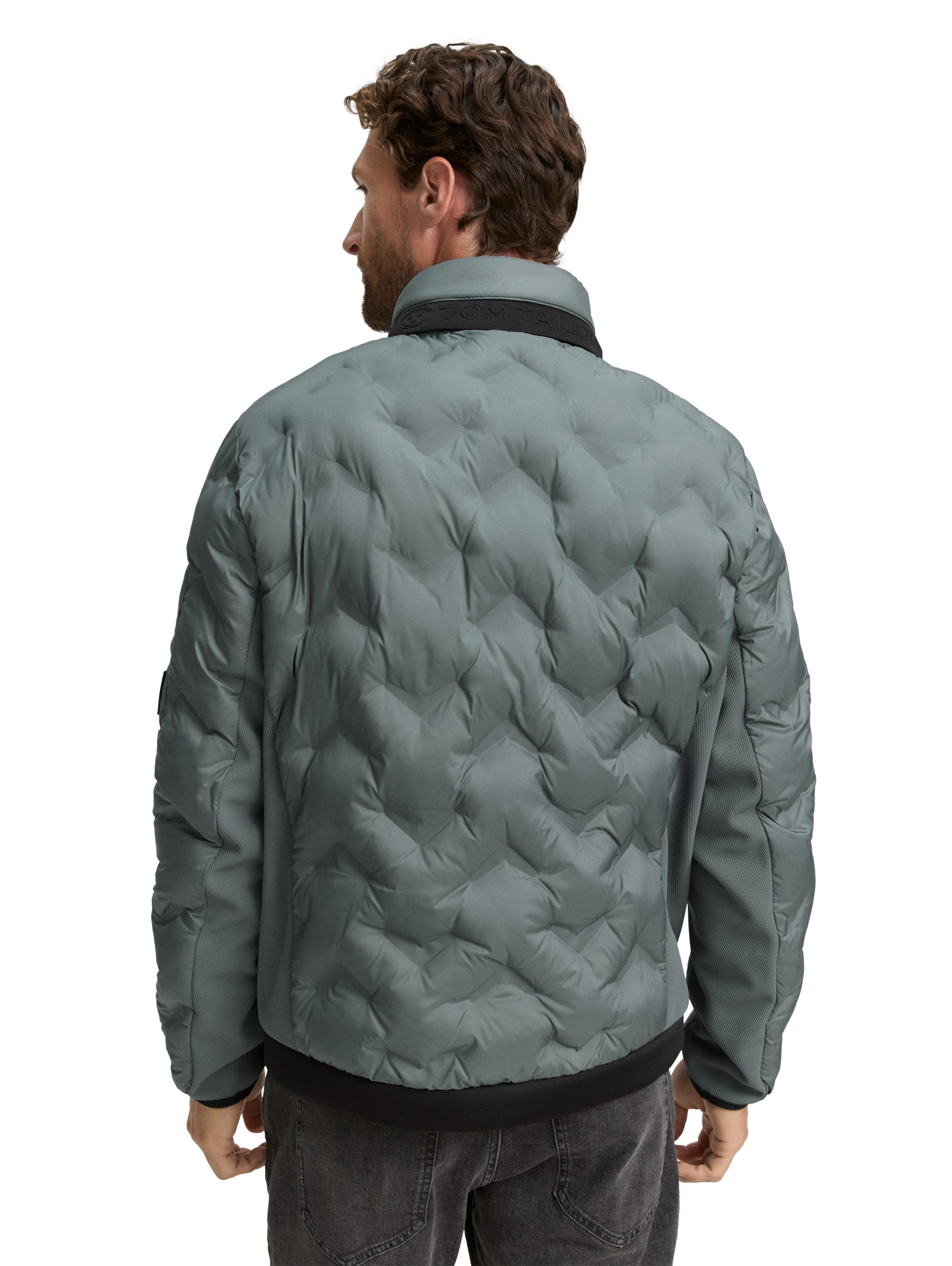 TOM TAILOR Hybridjacke ohne Kapuze mit Taschen und Stehkragen