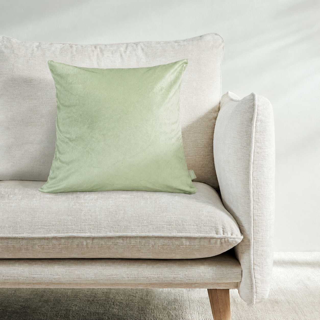 OTTO home Kissenhülle »VELVET UNI« Kissenhülle (50 x 50 cm), ohne Füllung, mit Reißverschluss