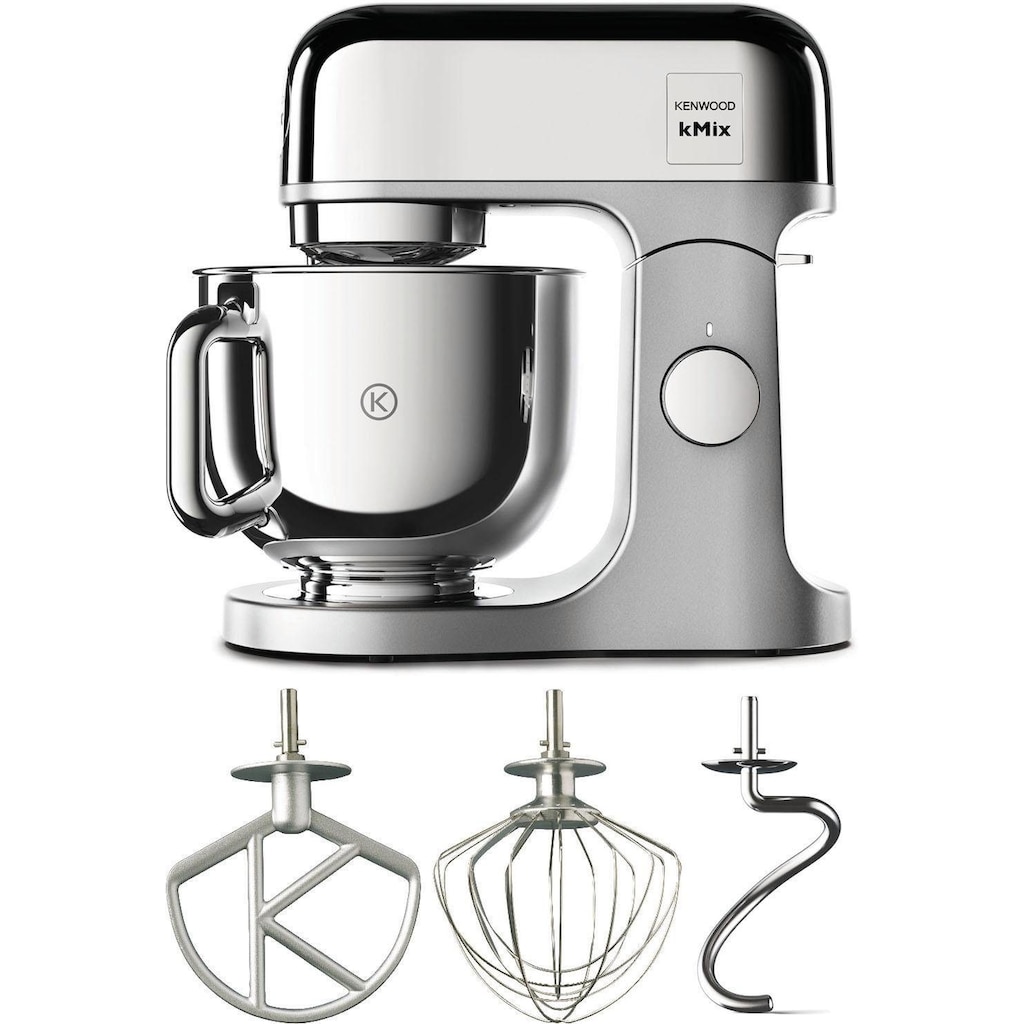 KENWOOD Küchenmaschine »KMX760CH kMix Premium Edition Chrome«, mit 3-tlg. Pâtisserie-Set