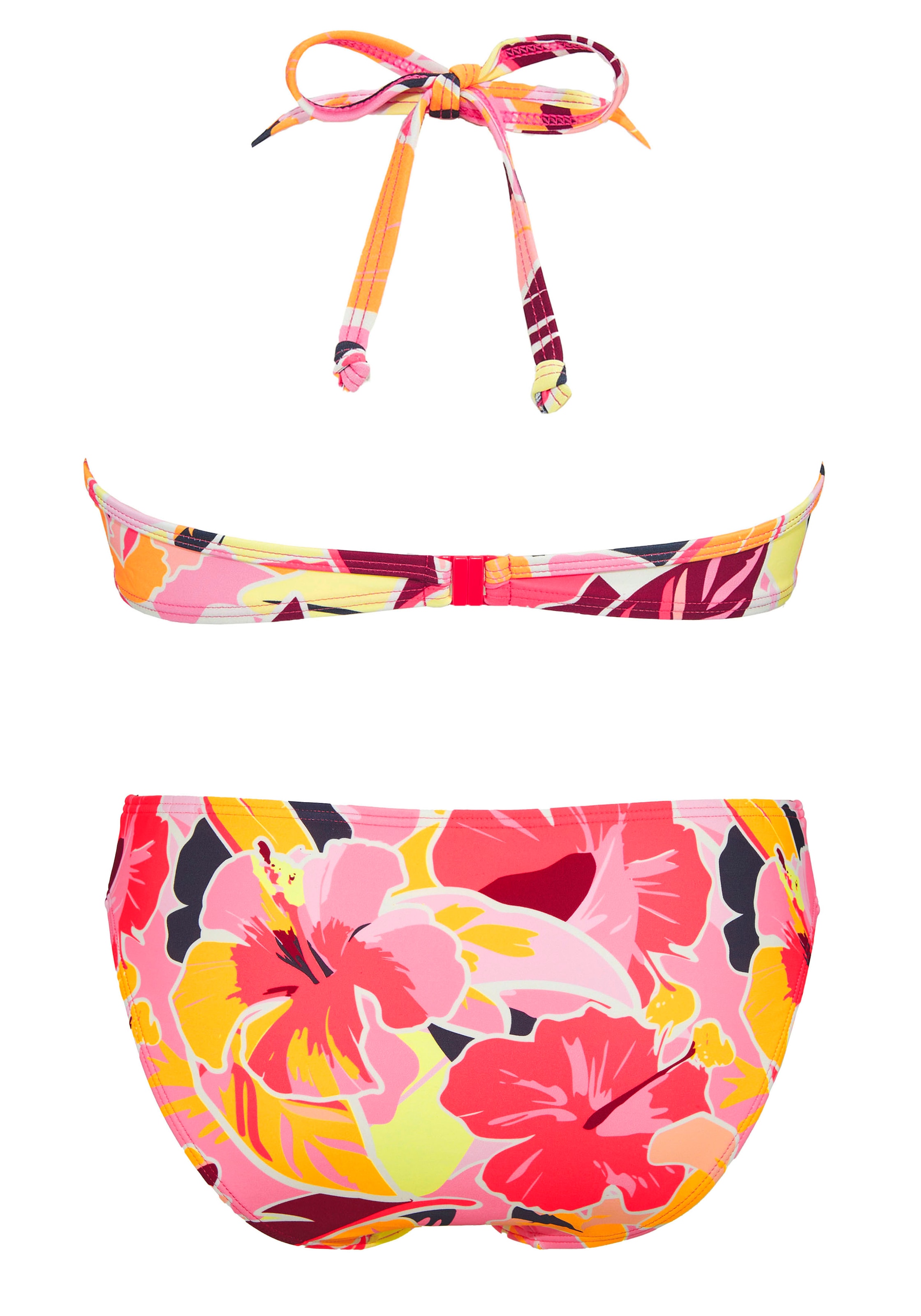 Venice Beach Push-Up-Bikini mit floralem Print