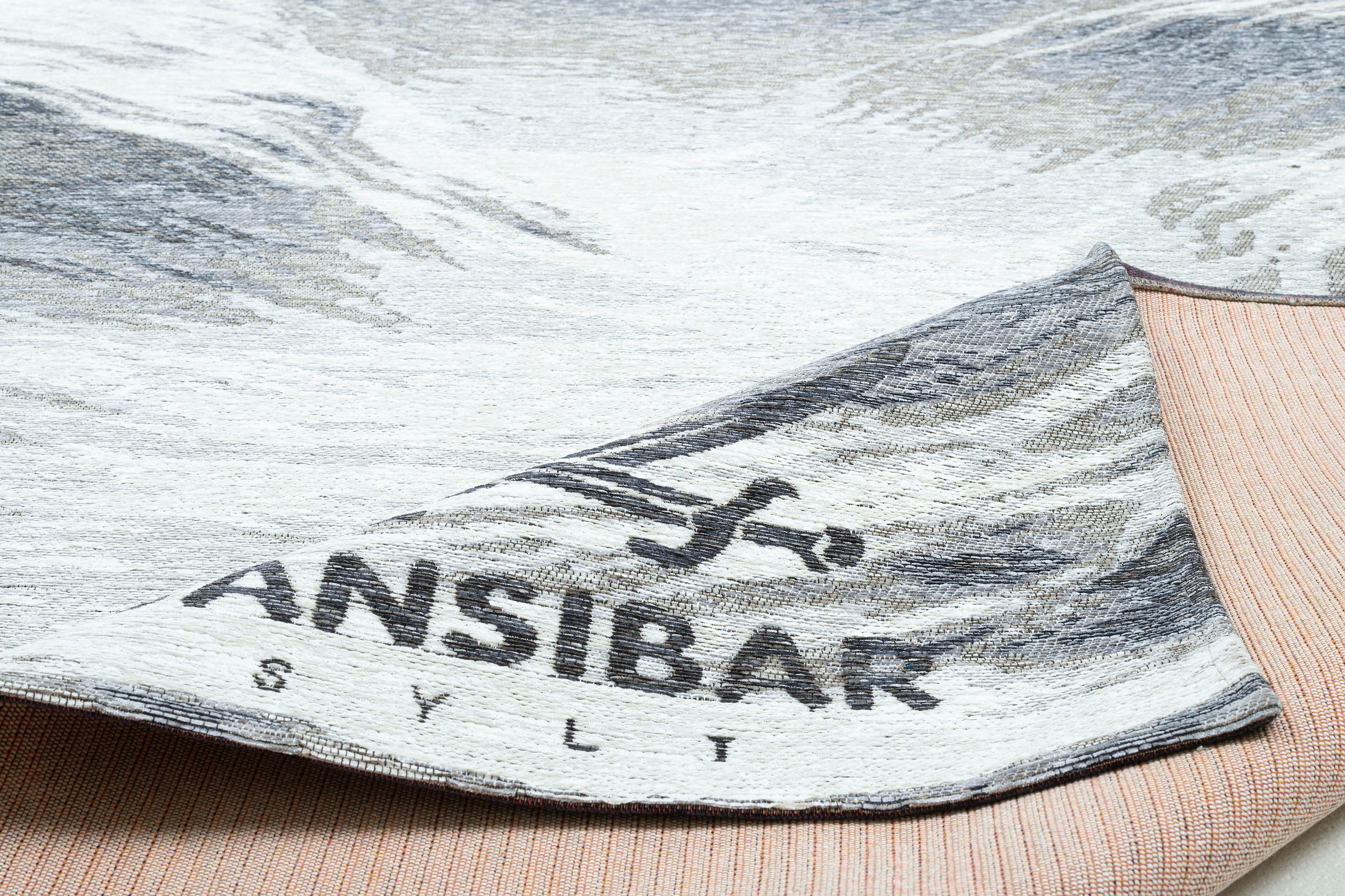 Sansibar Teppich »Keitum 032«, rechteckig, 3 mm Höhe, Flachgewebe, modernes Design, Motiv Brandung & Wellen