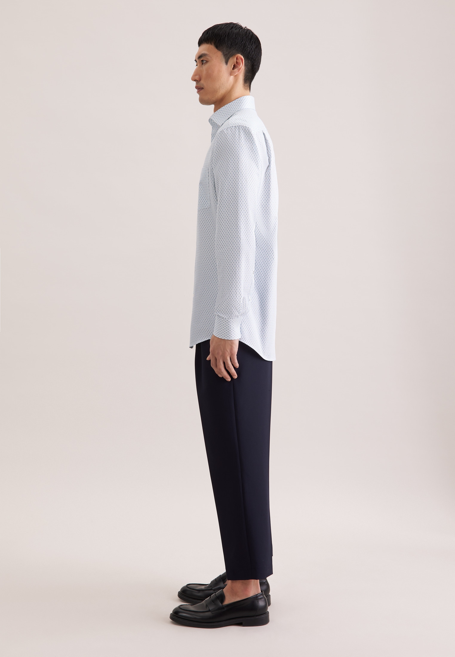 seidensticker Businesshemd »Schwarze Rose« Regular 1/1 Kentkragen Druck