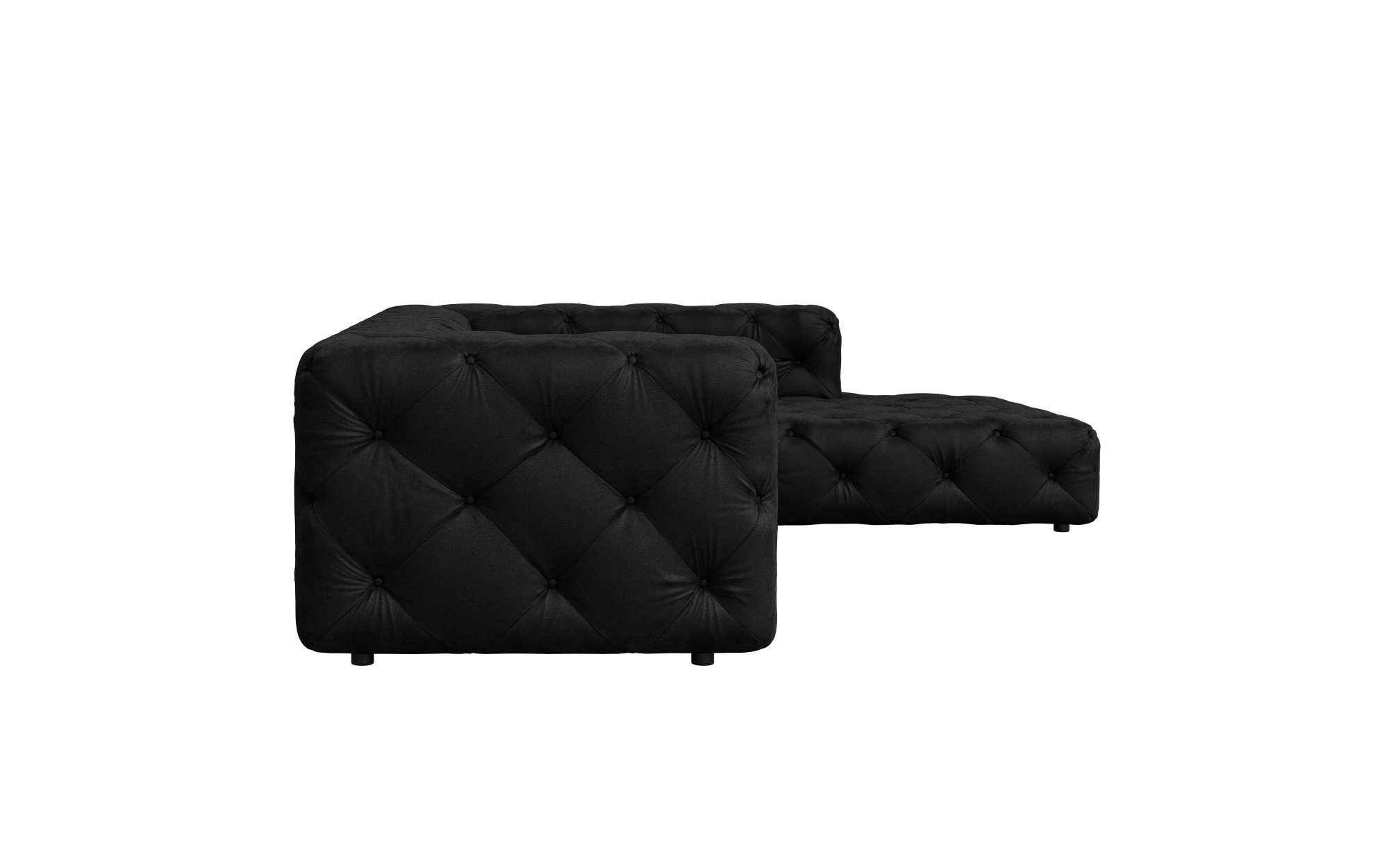 PLACES OF STYLE Ecksofa »FOLLINA« L-Form, mit klassischer Chesterfield-Knopfheftung