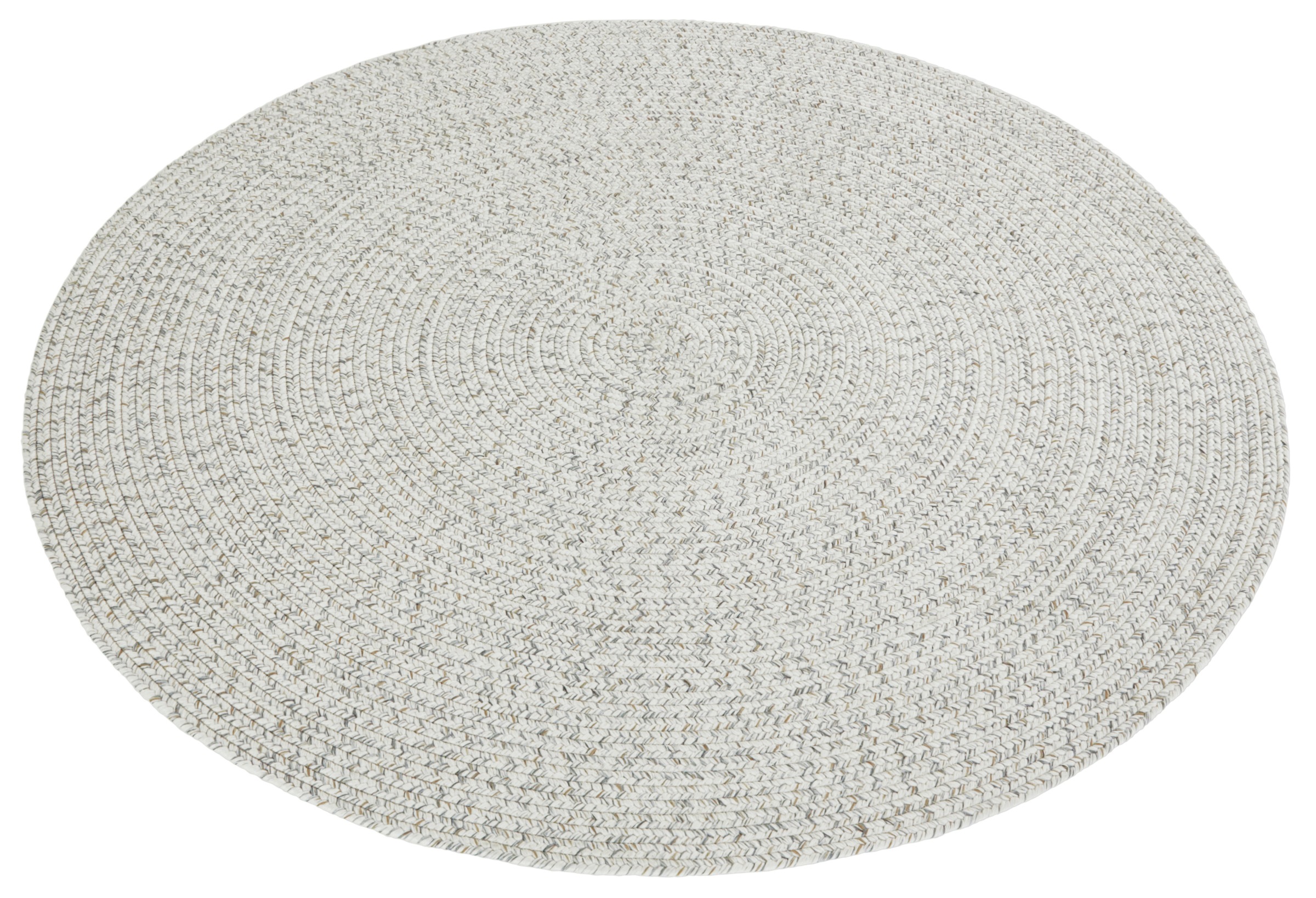 HANSE Home Teppich »Trenzado« rund 10 mm Höhe In- & Outdoor, Handmade-Look, Gewebt, Wetterfest, Balkon, Wohnzimmer