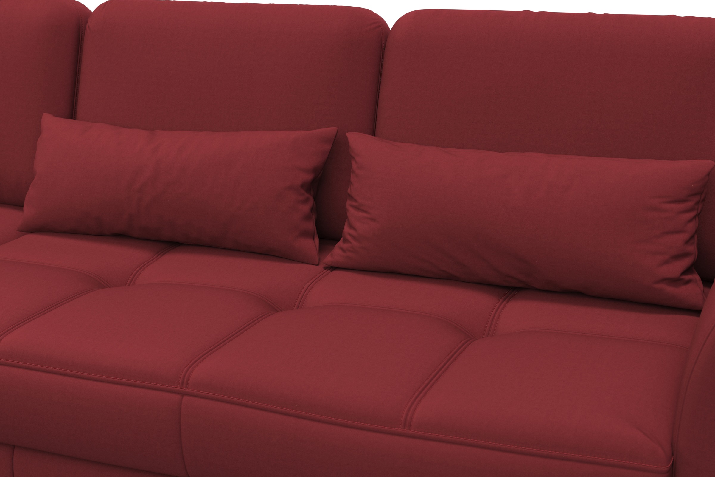 sit&more Ecksofa »Bendigo L-Form«, inklusive Sitztiefenverstellung, Bodenfreiheit 15 cm, 2 Fußfarben