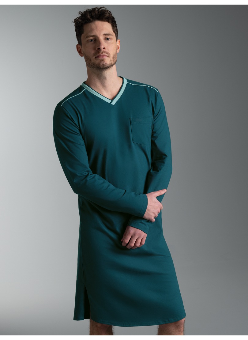 Trigema Pyjama »TRIGEMA Nachthemd aus Biobaumwolle« 1