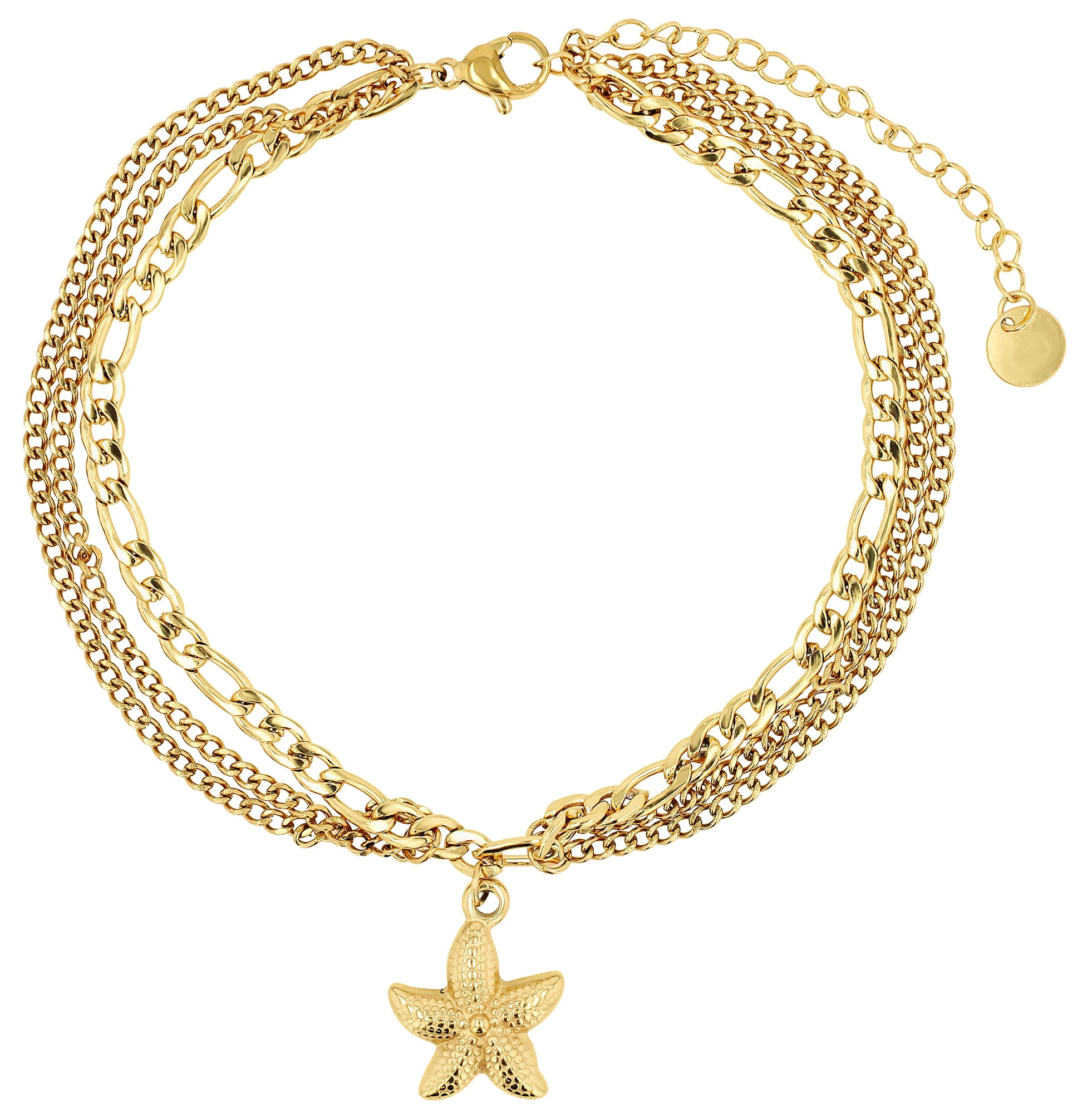 Adelia´s Fußkette »Edelstahl Fußkettchen Stern«