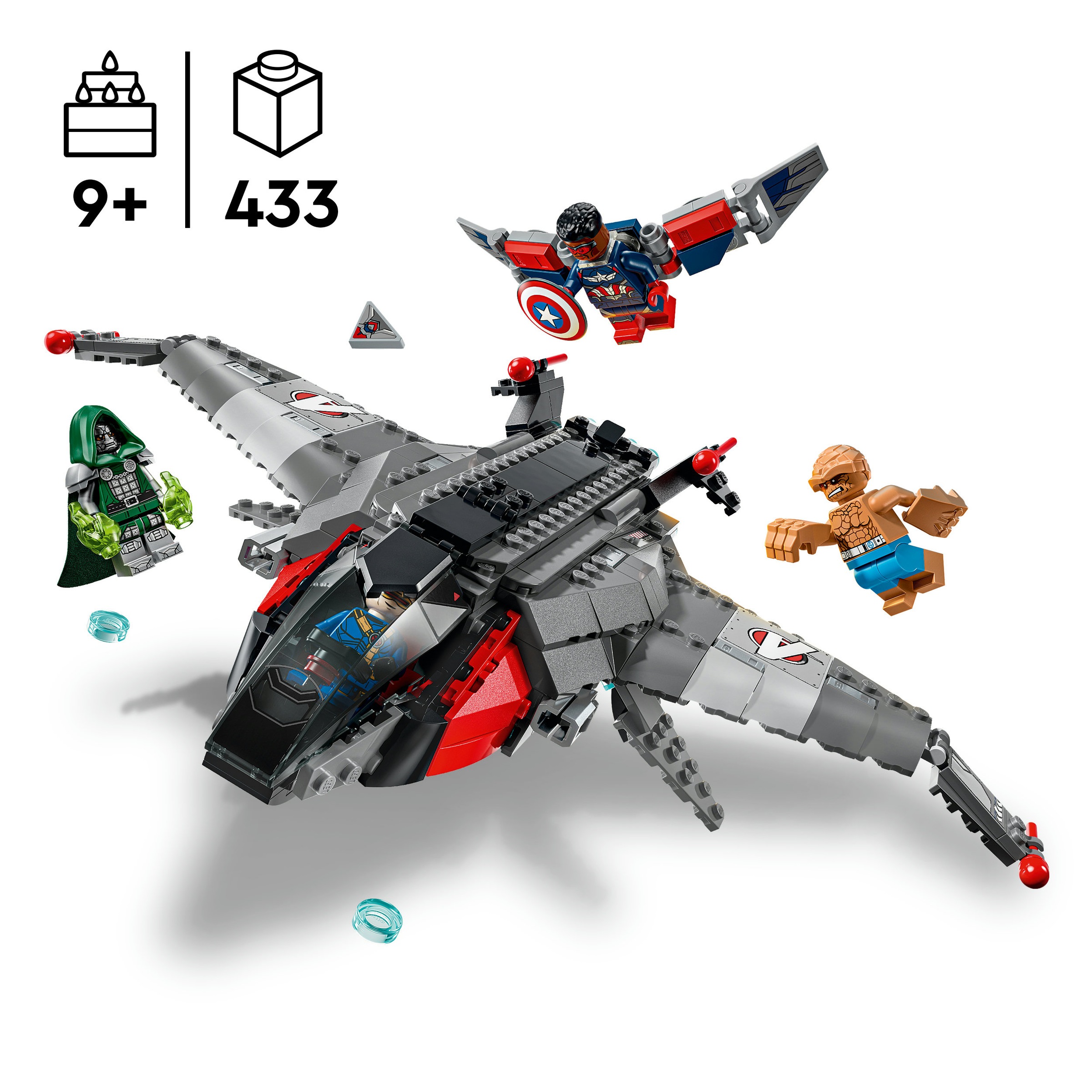 LEGO® Konstruktionsspielsteine »Avengers: Doomsday Quinjet (76347), LEGO Super Heroes« Made in Europe