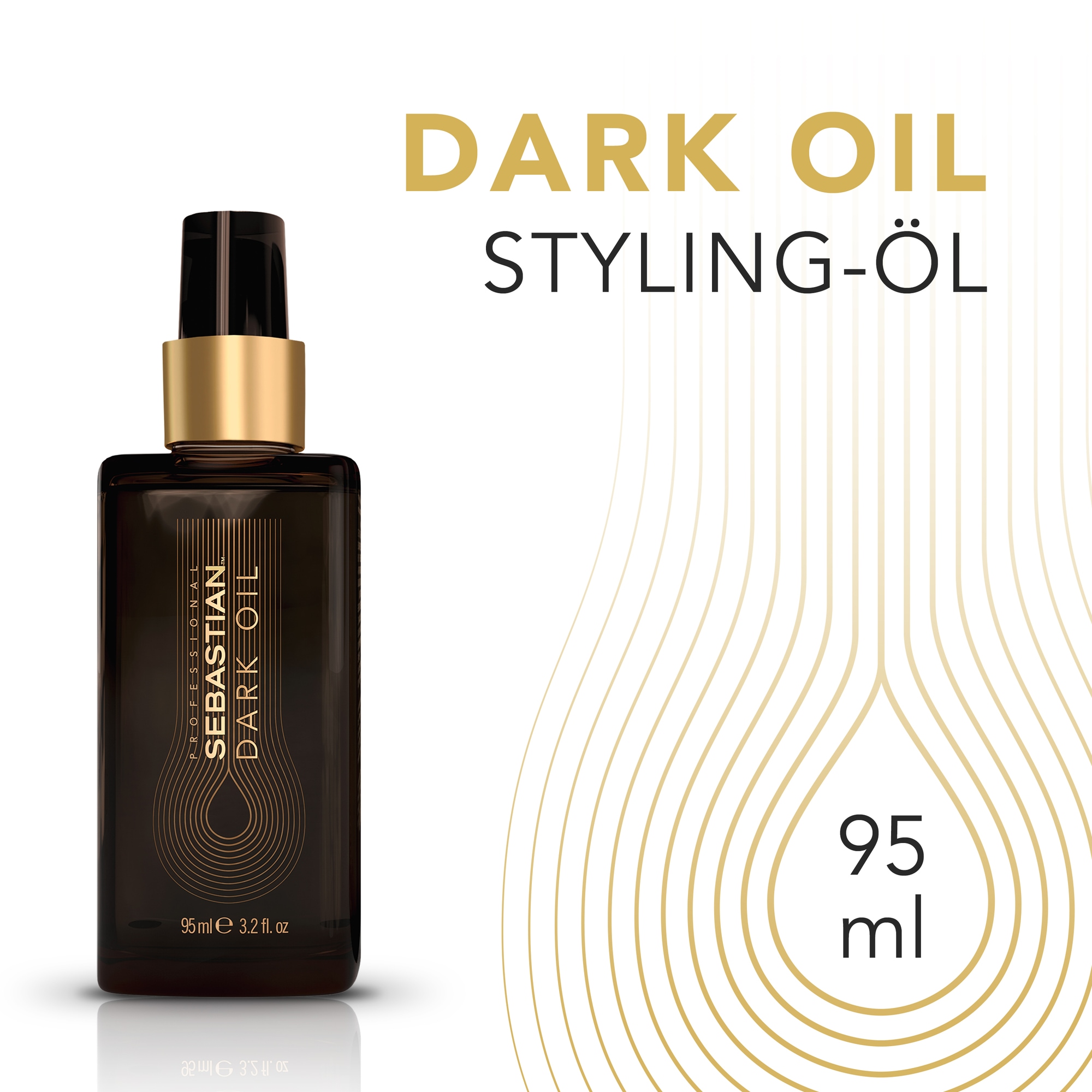 Sebastian Professional Haaröl »DARK OIL SCHWERELOSES STYLING-ÖL« leichte Pflege, reichhaltige Öle, sorgt für geschmeidiges Haar