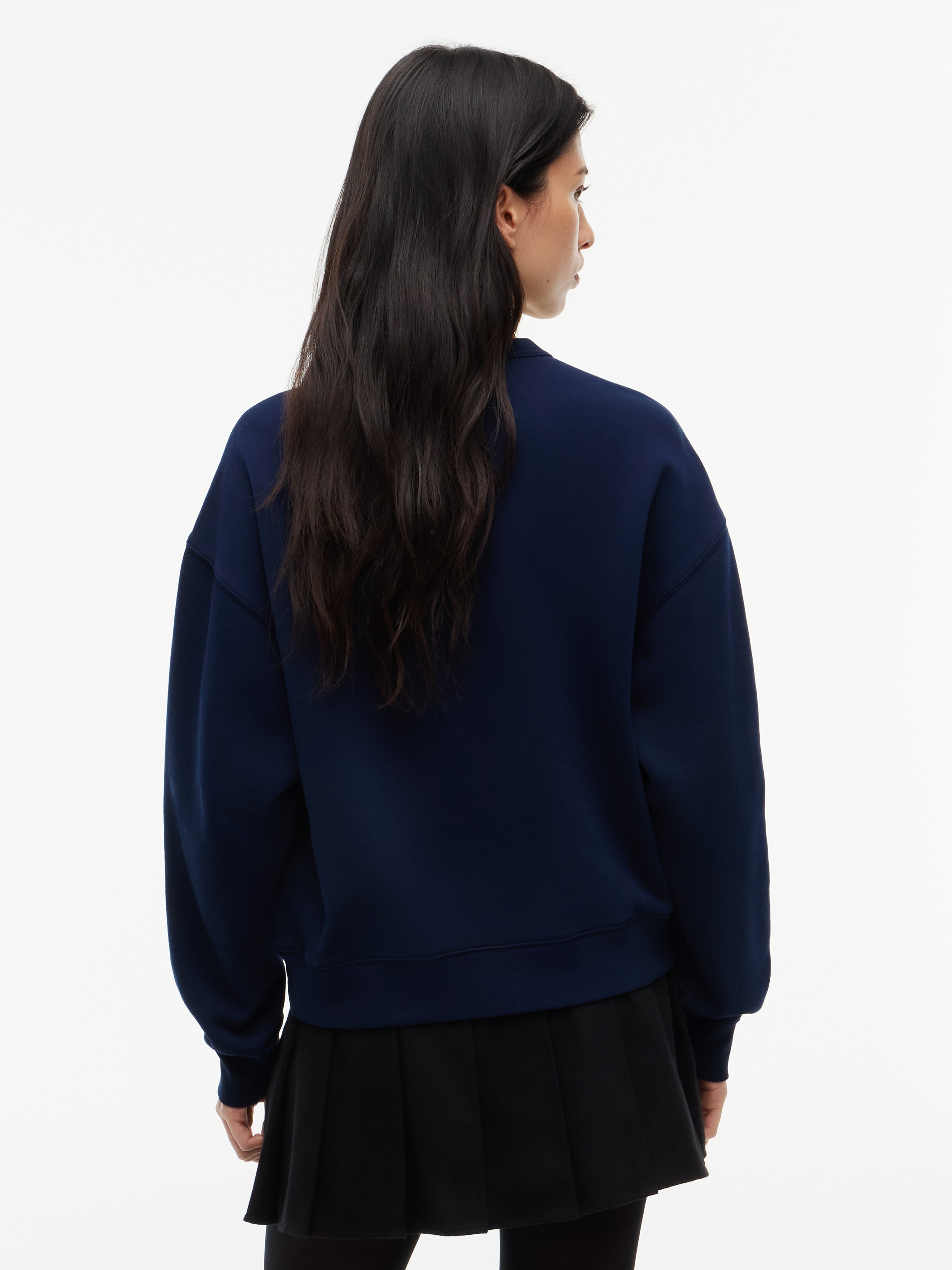 Tommy Jeans Sweatshirt »TJW BXY CHECK SCRIPT CREW«, Baumwollmischung
