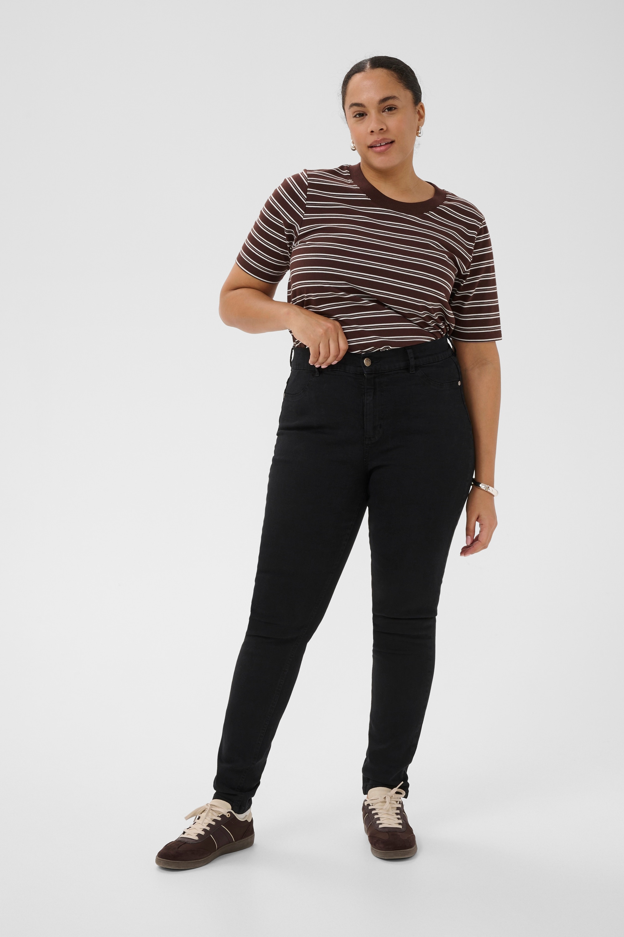 KAFFE Curve Regular-fit-Jeans »Damen Jeans KClaurina«