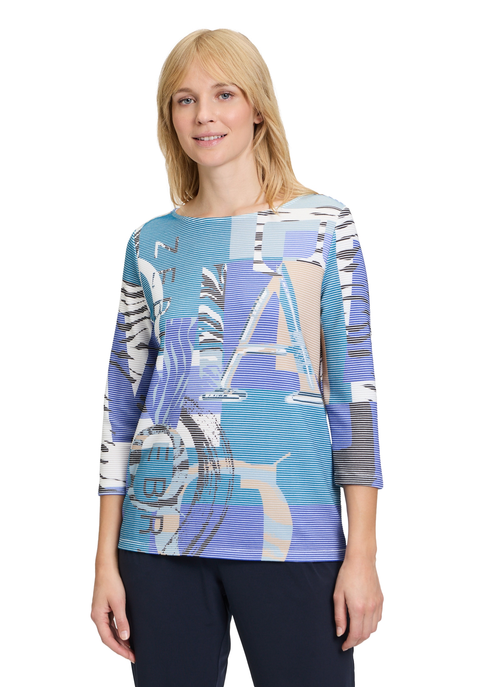 Betty Barclay Sweatshirt »Sweatshirt mit Rippenstruktur«