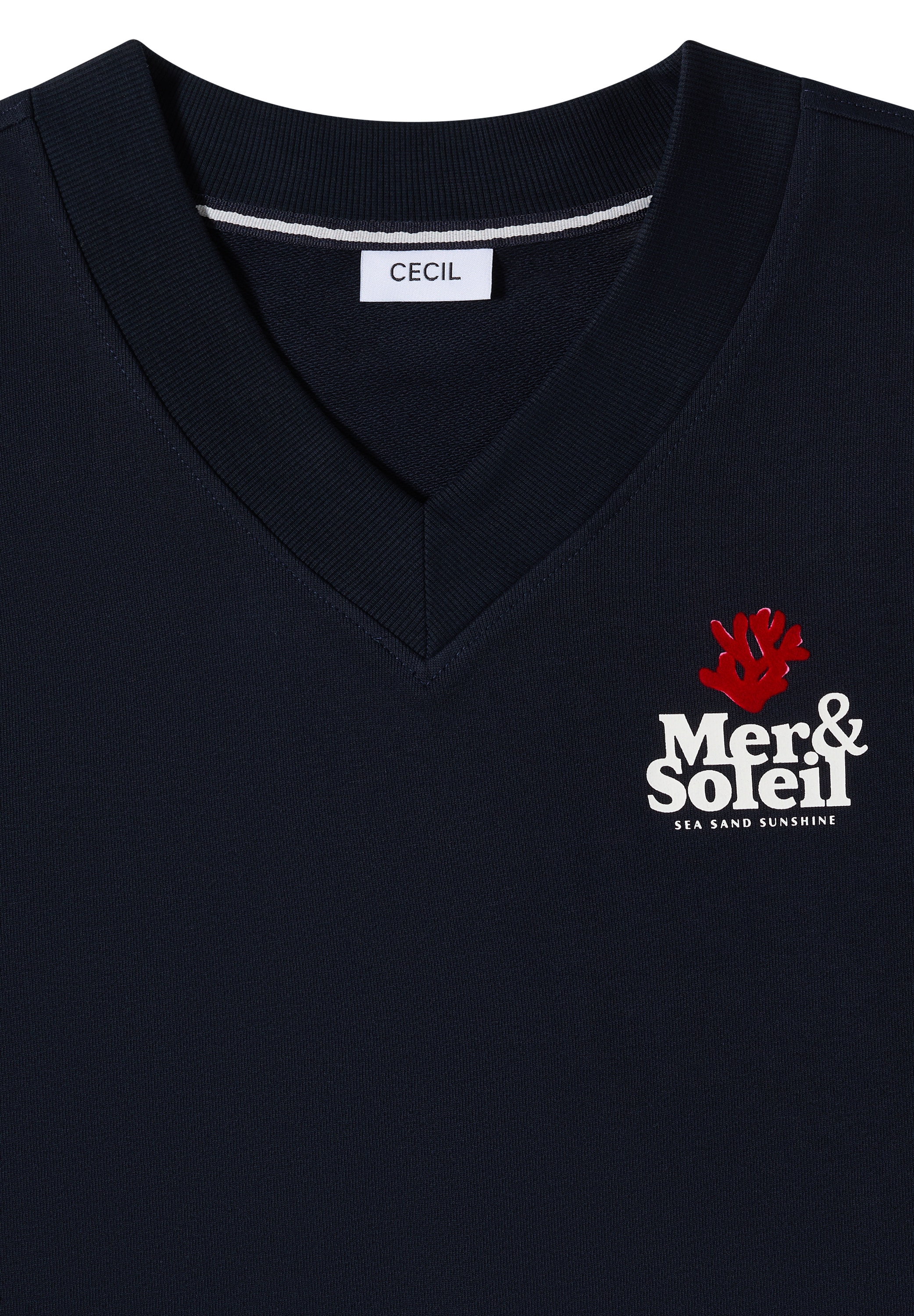 Cecil Sweatshirt , Sommer-Sweatshirt mit Backprint
