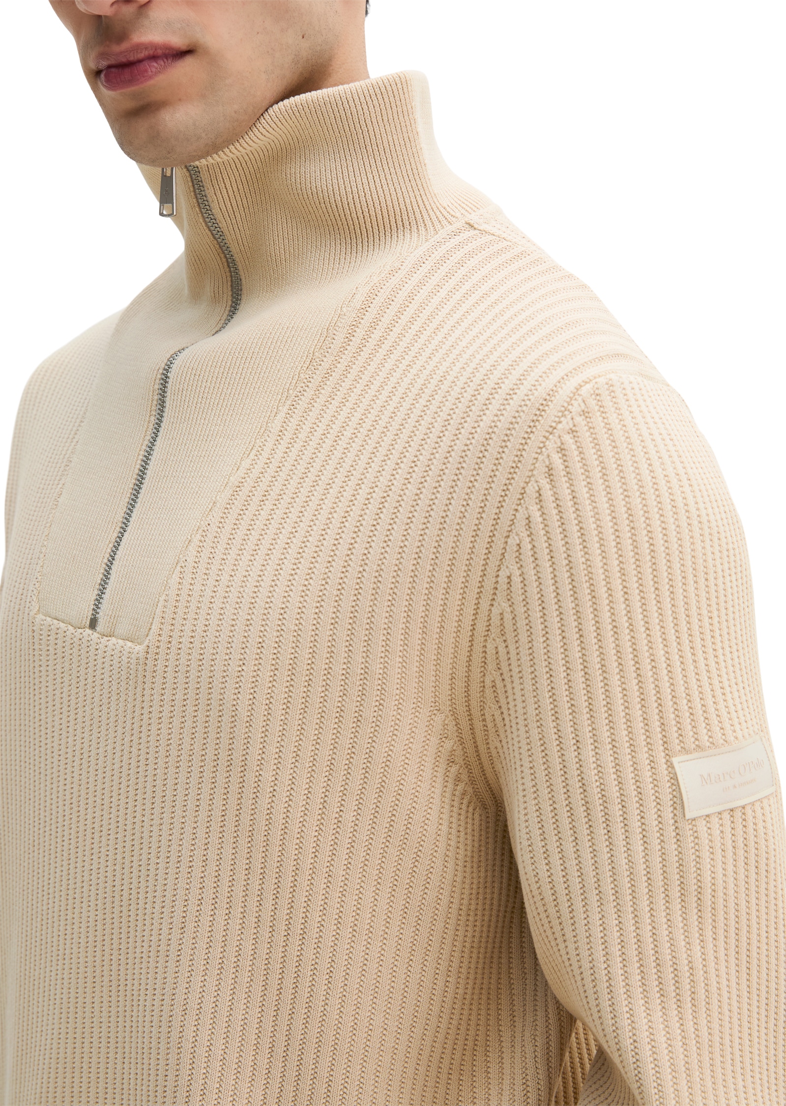 Marc O'Polo Troyer regular fit aus reiner Bio-Baumwolle