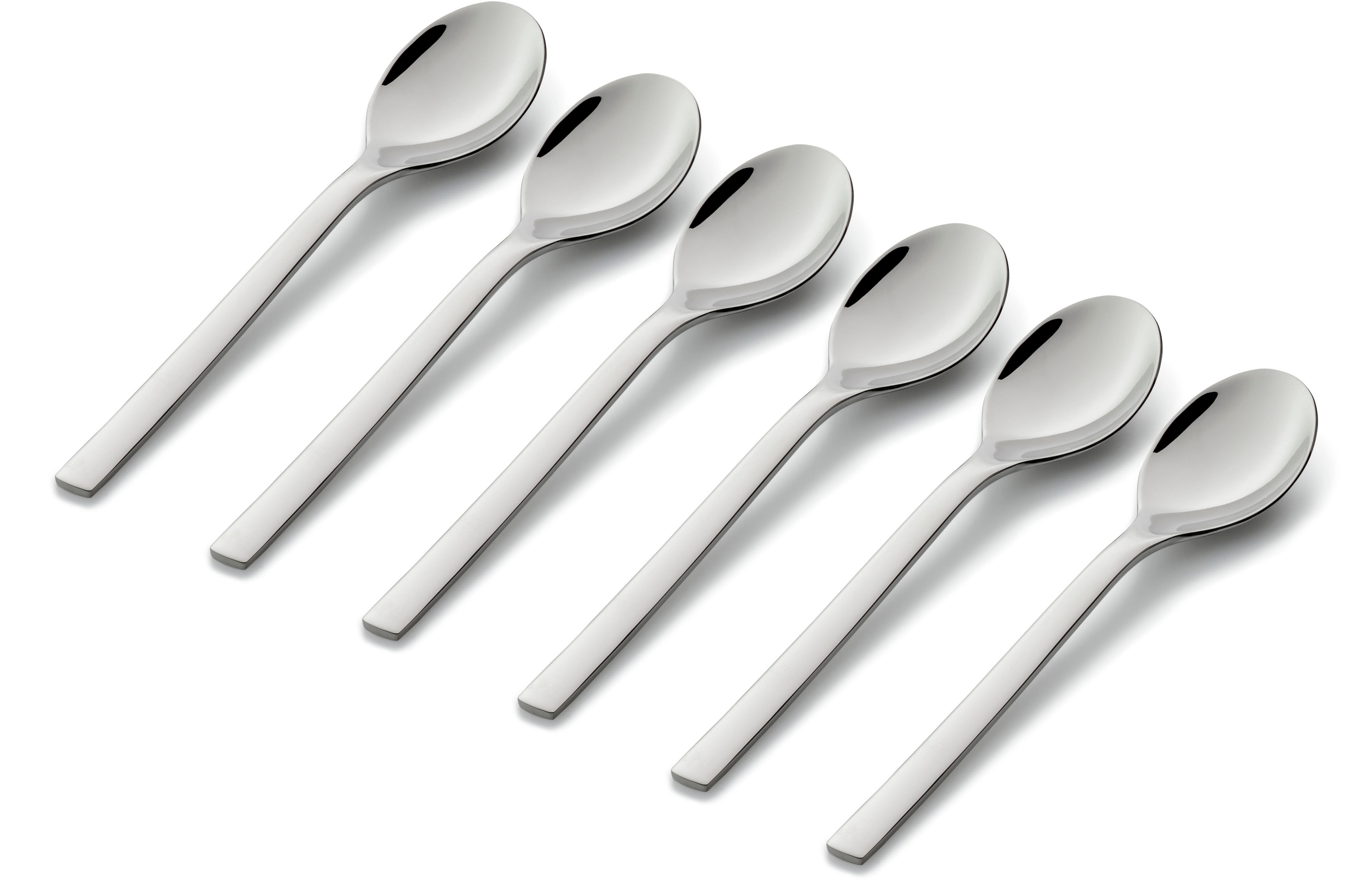 WMF Kaffeelöffel "Nuova, Löffel-Set" 13,5 cm, Cromargan Edelstahl Rostfrei 18/10, spülmaschinenfest