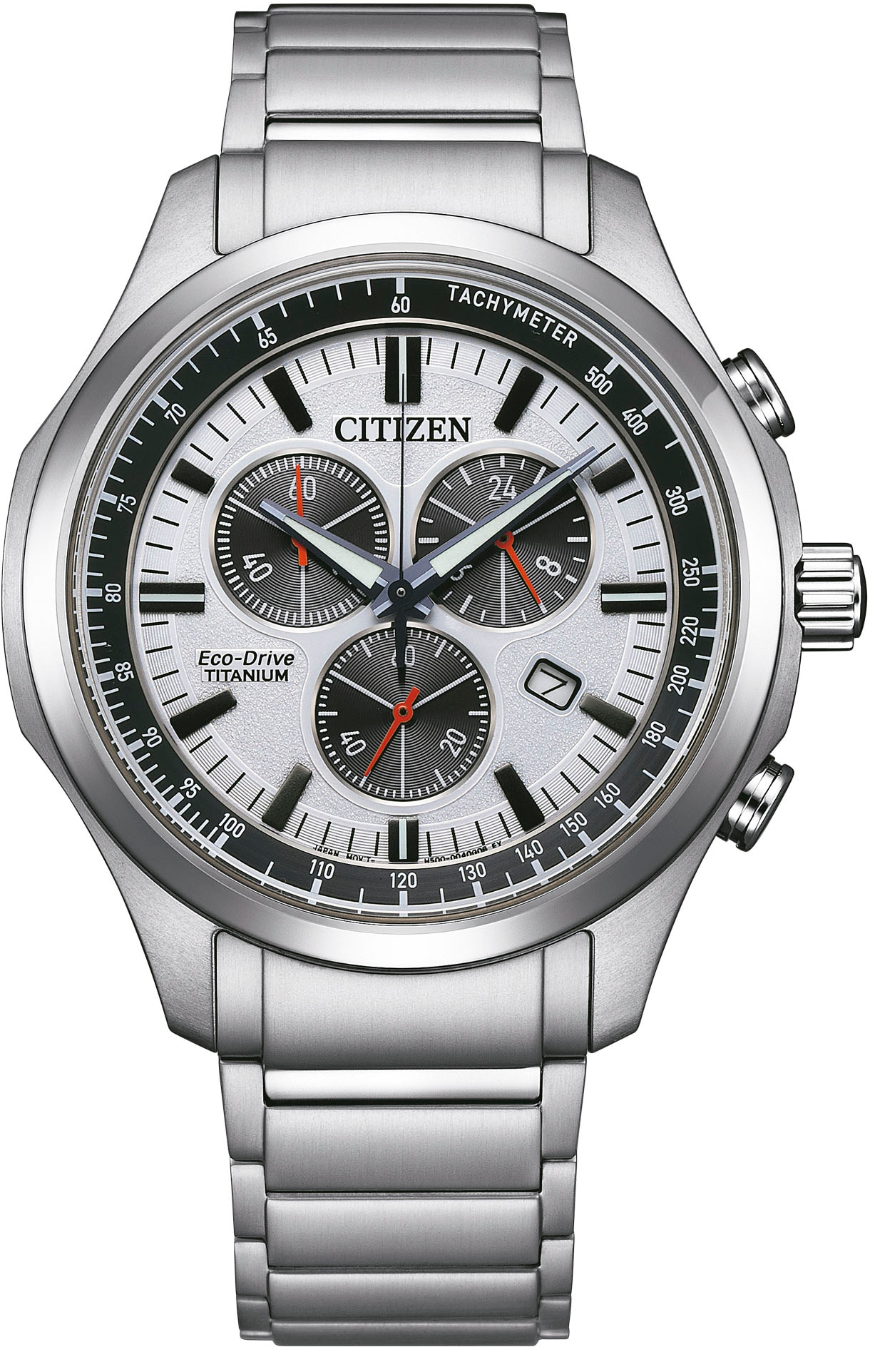 Citizen Chronograph, Armbanduhr, Herrenuhr, Solar, Stoppfunktion, Titan, Saphirglas