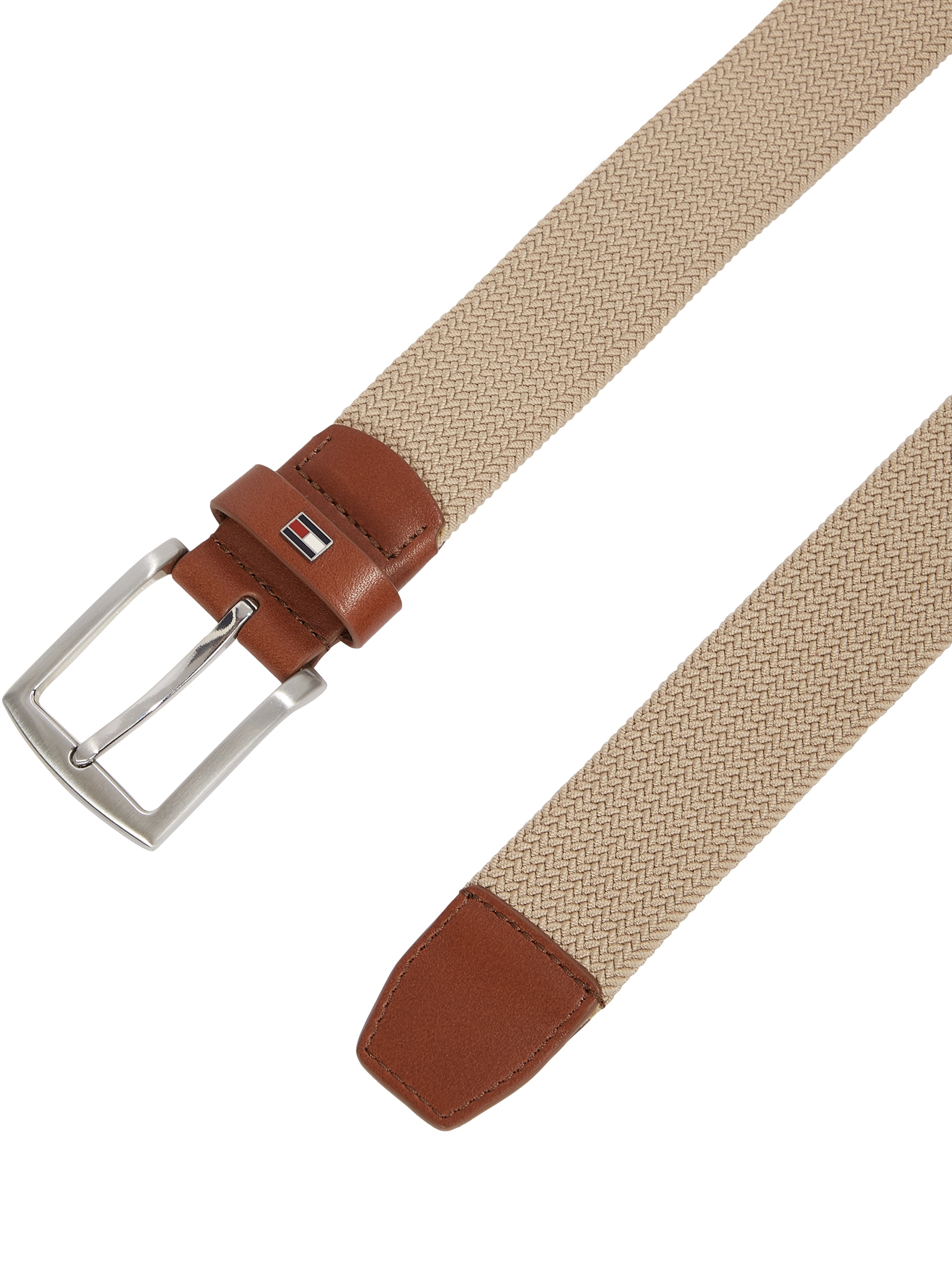 Tommy Hilfiger Flechtgürtel »DENTON ELASTIC 3.5«, Flexibel größenverstellbar, elastisch, Metalllogo