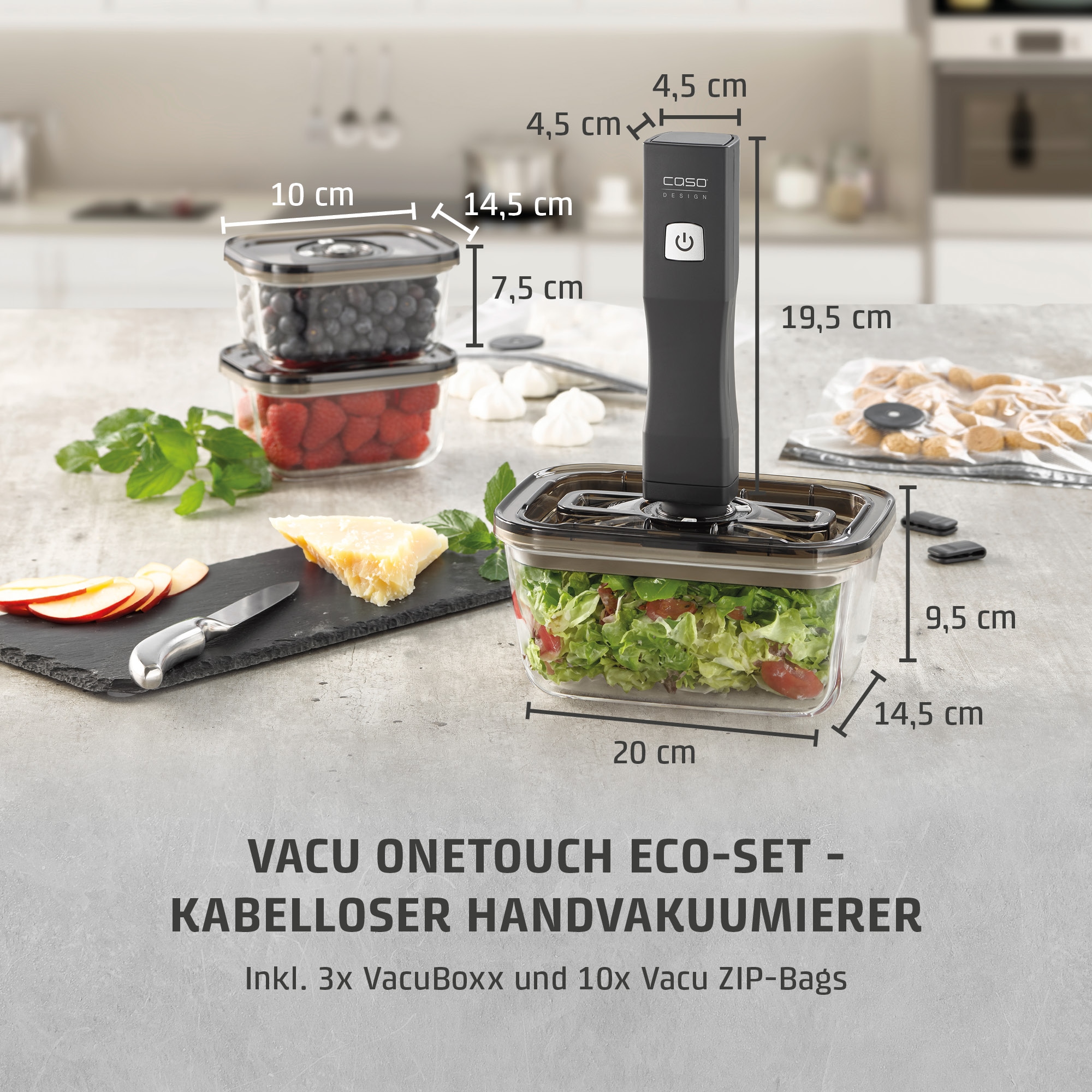 Caso Vakuumierer »1169 Vacu OneTouch Eco-Set«