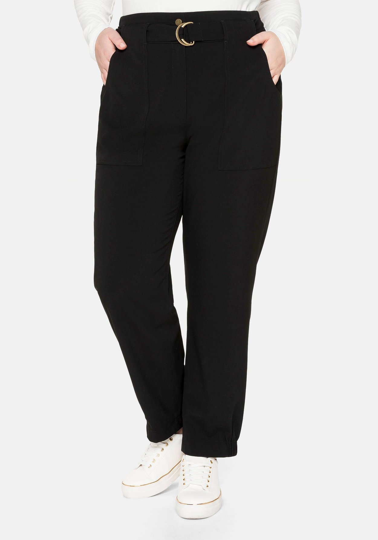 Jogger Pants »Joggpants im Cargostil, mit High-Waist-Bund«, (mit Gürtel), im...