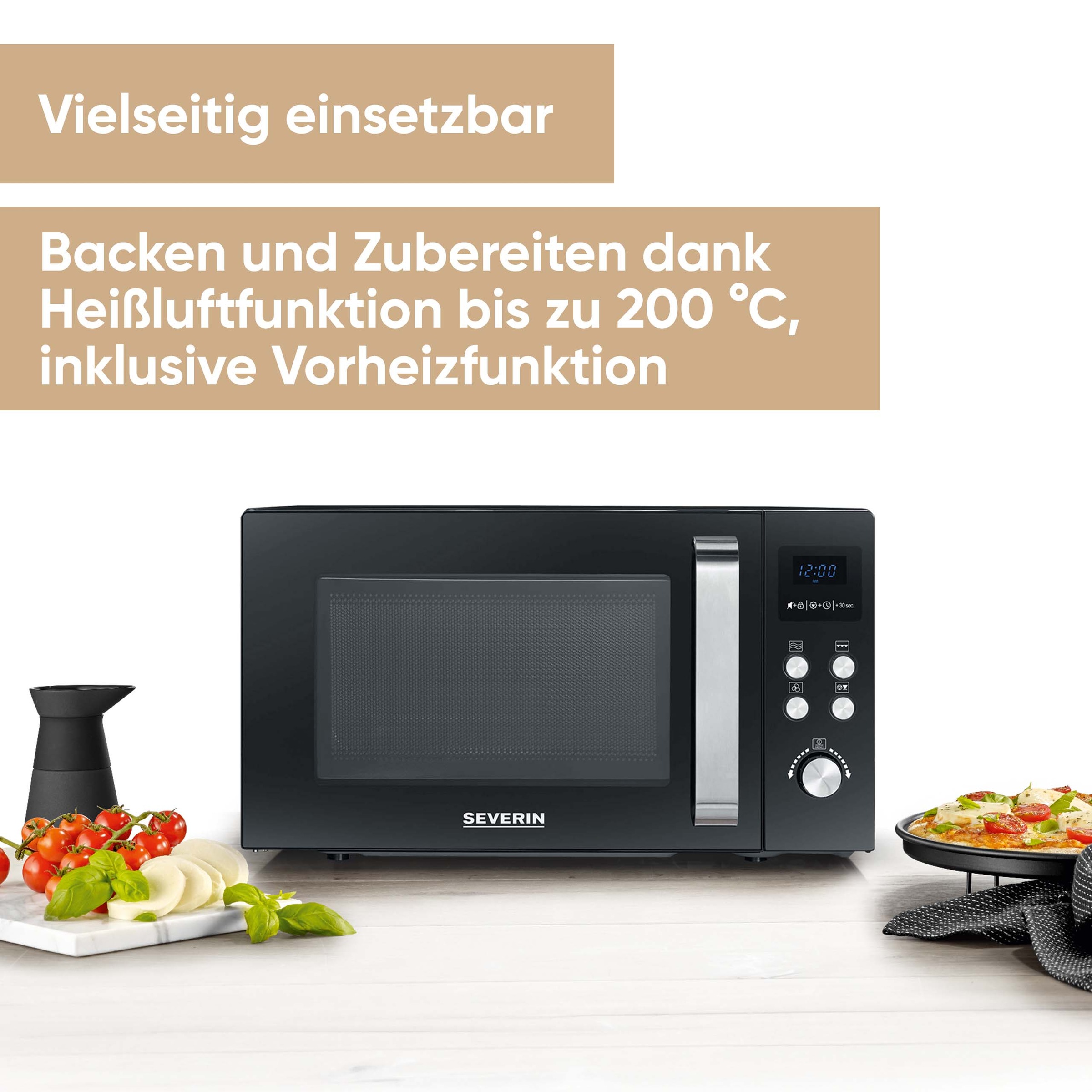 Severin Mikrowelle »MW 7752« Grill und Heißluft 1950 W