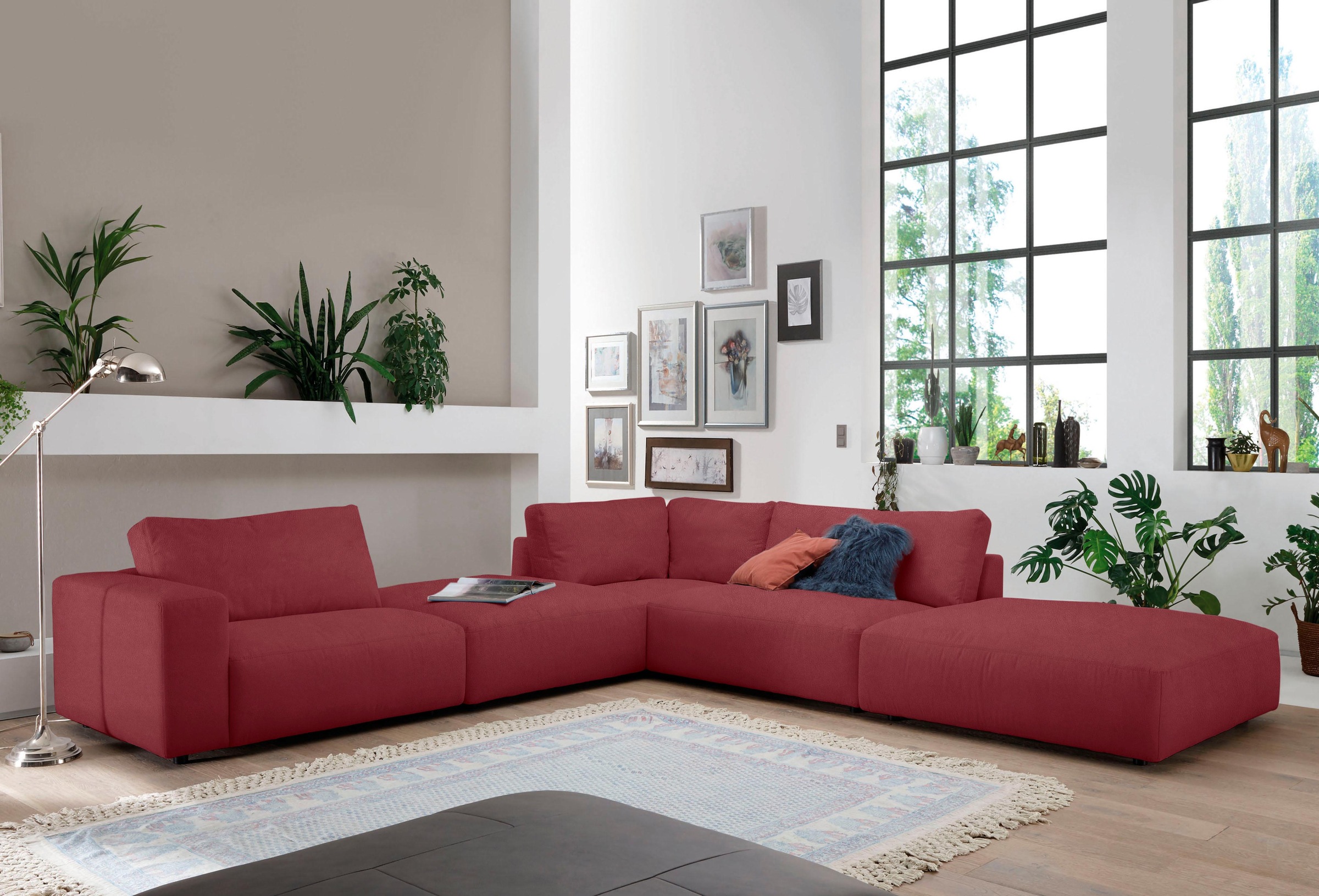 Musterring Ecksofa »LUCIA L-Form«, in vielen Qualitäten und 4 verschieden Nähten
