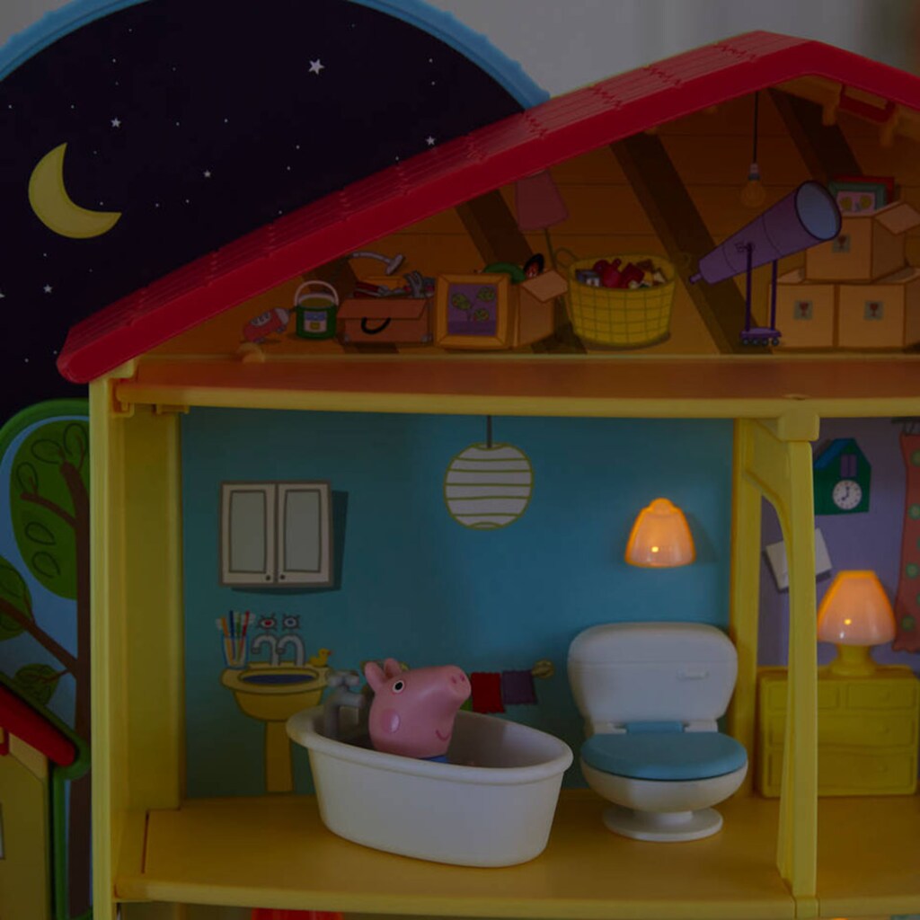 Hasbro Spielwelt »Peppa Pig, Peppas Tag-und-Nacht-Haus«, mit Licht- und Soundeffekten