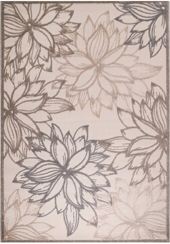 Sanat Teppich »Floral 2«, rechteckig, 6 mm Höhe, In- und Outdoor geeignet, florales... kaufen