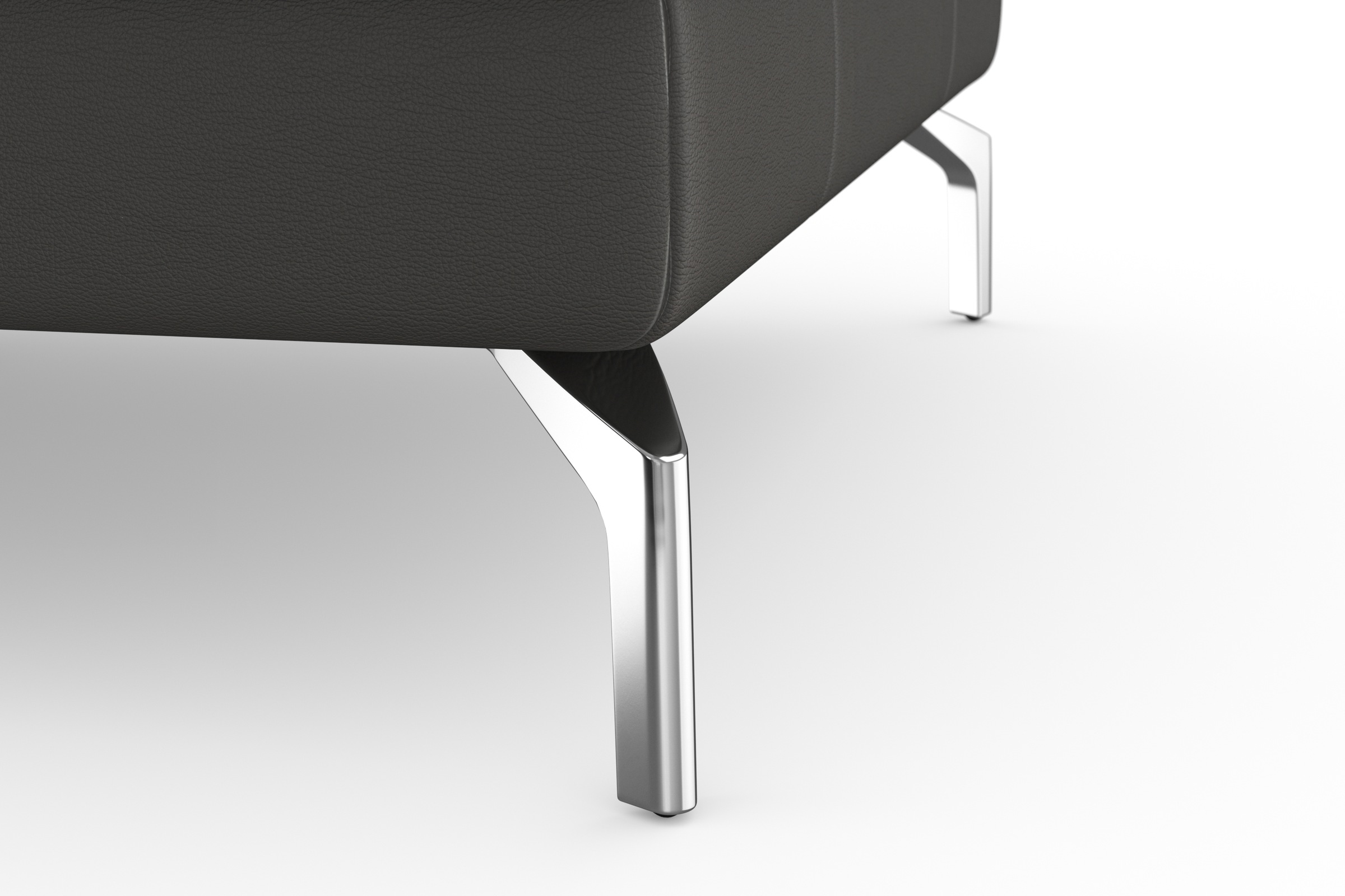 sit&more Ecksofa »Bendigo L-Form«, inklusive Sitztiefenverstellung, Bodenfreiheit 15 cm, 2 Fußfarben