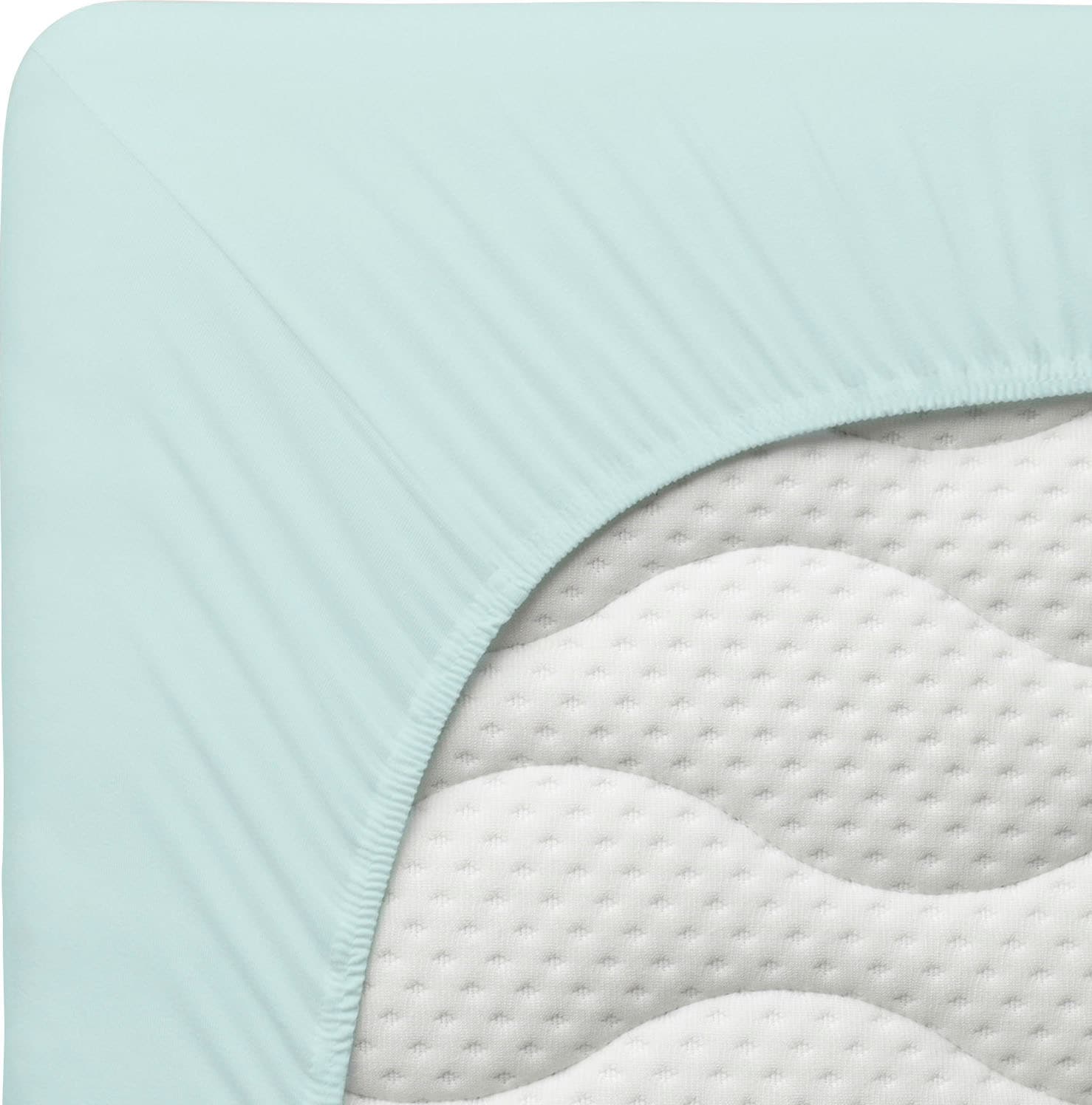 Schlafgut Spannbettlaken »PURE Bio-Baumwolle mit Elasthan, dehnbar blickdicht, straff, Bettlaken« PREMIUM Laken für Matratzen bis 30cm Höhe, in 90x200, 140x200, 180x200