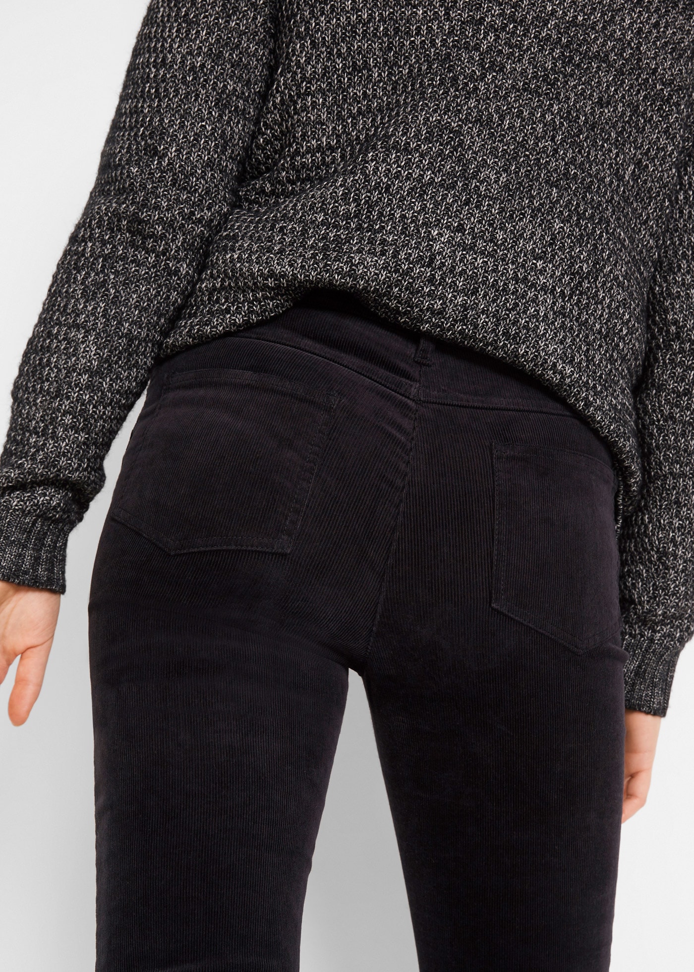 bonprix Cordhose »Stretch-Cordhose, Straight«  aus Stretch-Material, Slim Fit, mit Eingrifftaschen