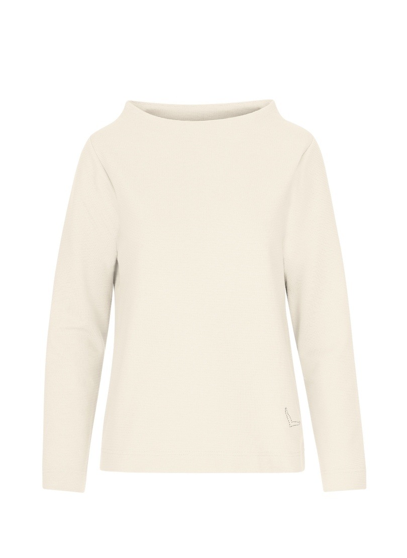 Trigema Sweatshirt »TRIGEMA Stehkragen Pullover mit Kristallsteinen«