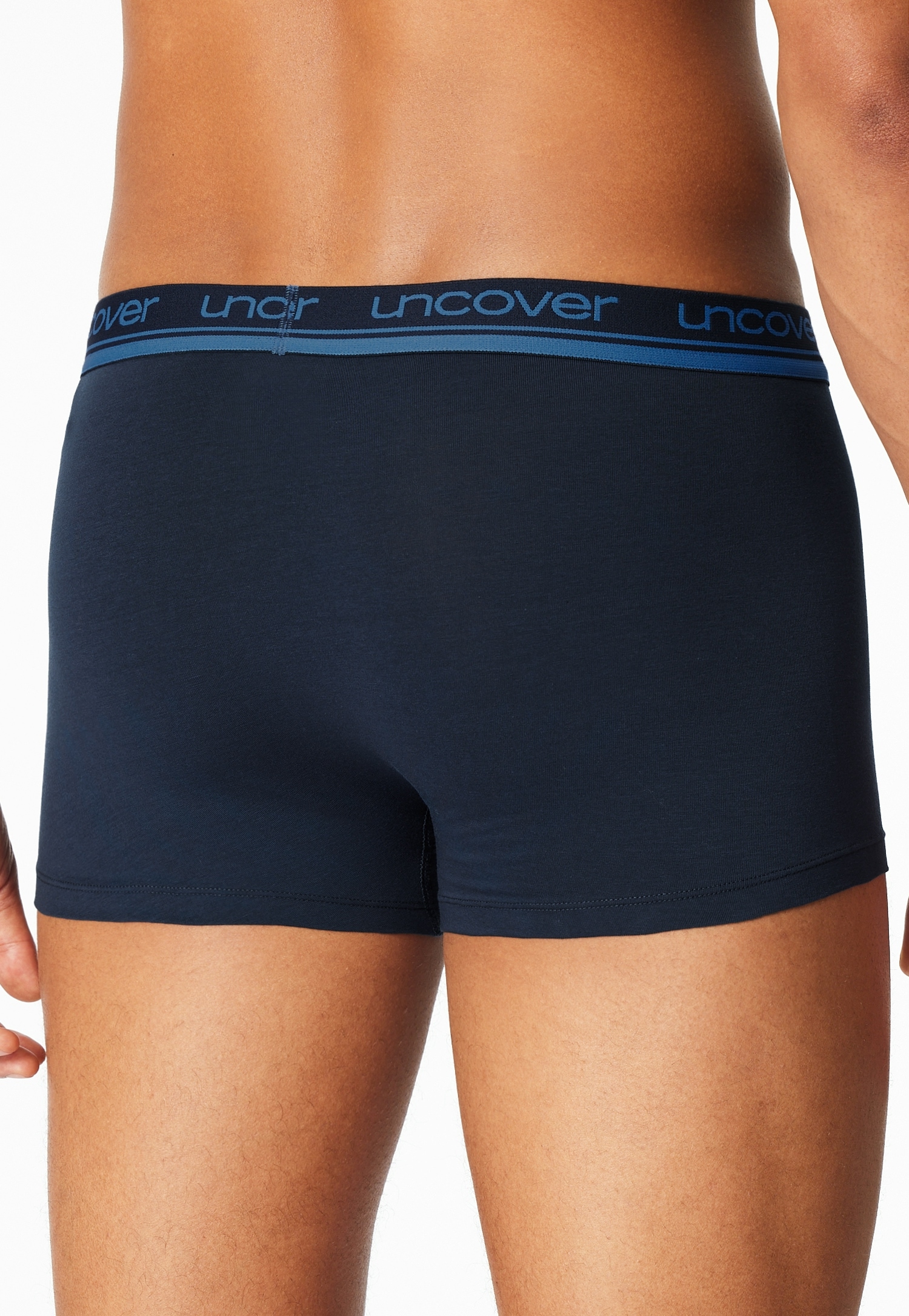 uncover by SCHIESSER Boxer »Uncover Cotton« 2er Pack,  ohne Eingriff, Logo-Bund, elastisch, Single Jersey-Qualität