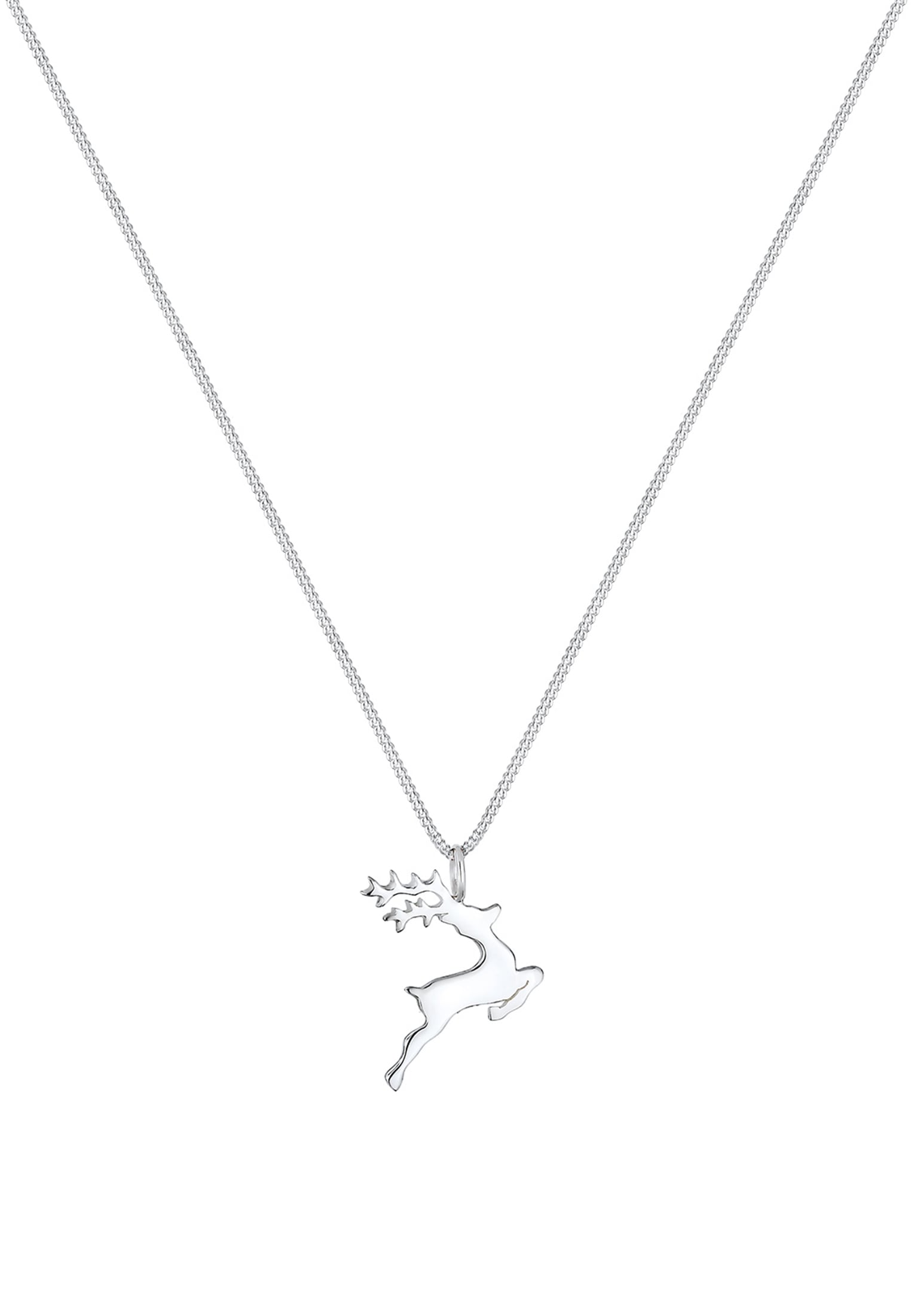 Elli Kette mit Anhänger »Halskette Anhänger Hirsch 925 Sterling Silber«