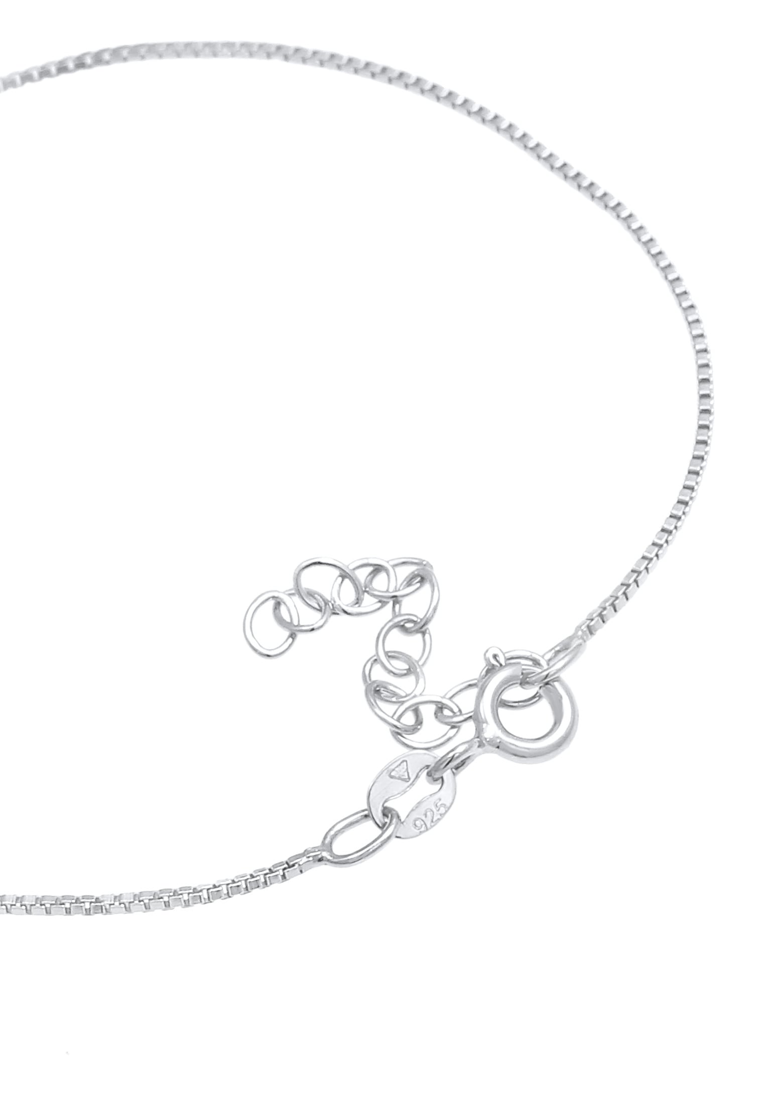 Elli Armkette »Armband Venezianer Basic Rechteckige Glieder 925 Silber«