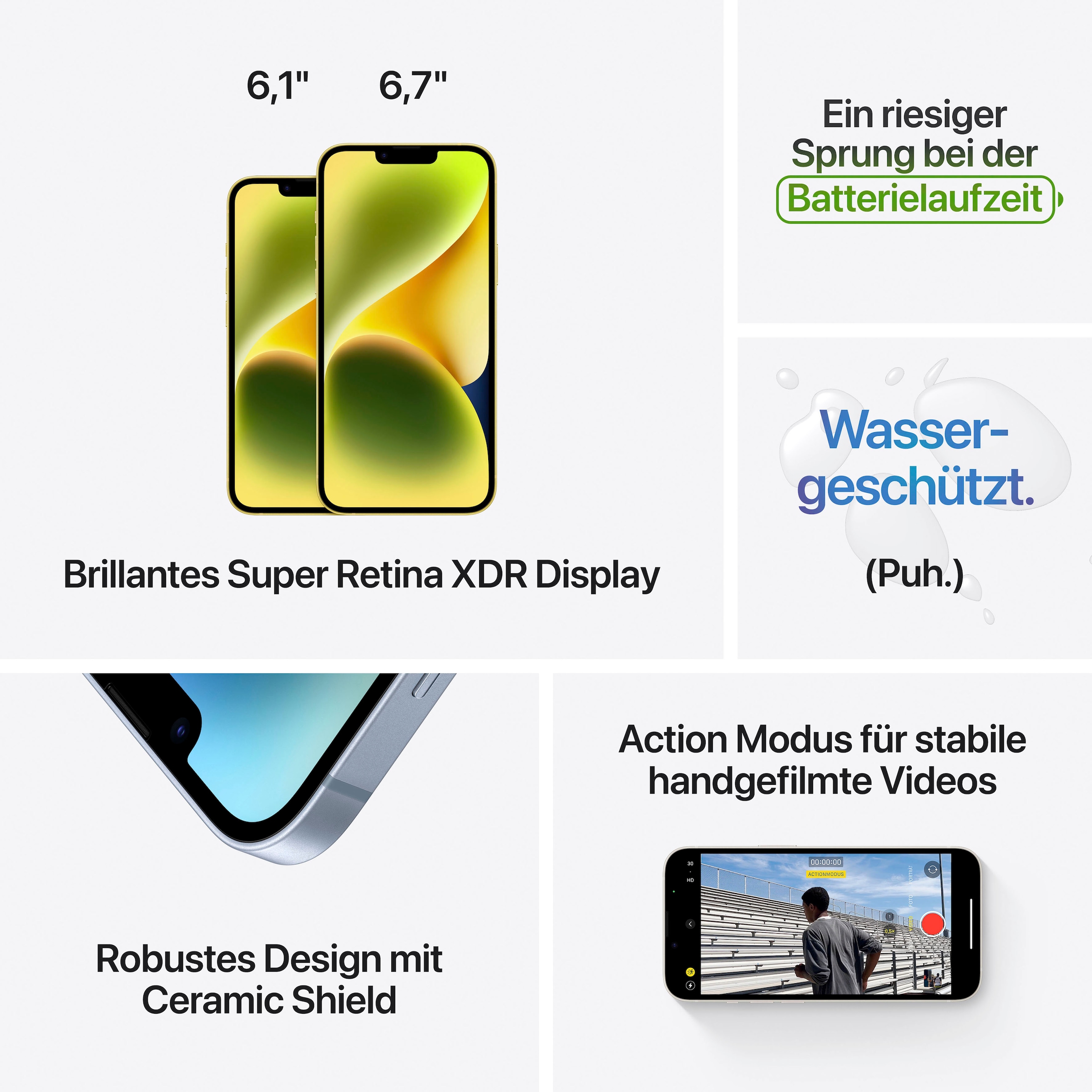 Apple Smartphone »iPhone 14 Plus 512GB«, blue, 17 cm/6,7 Zoll, 512 GB  Speicherplatz, 12 MP Kamera online bei OTTO
