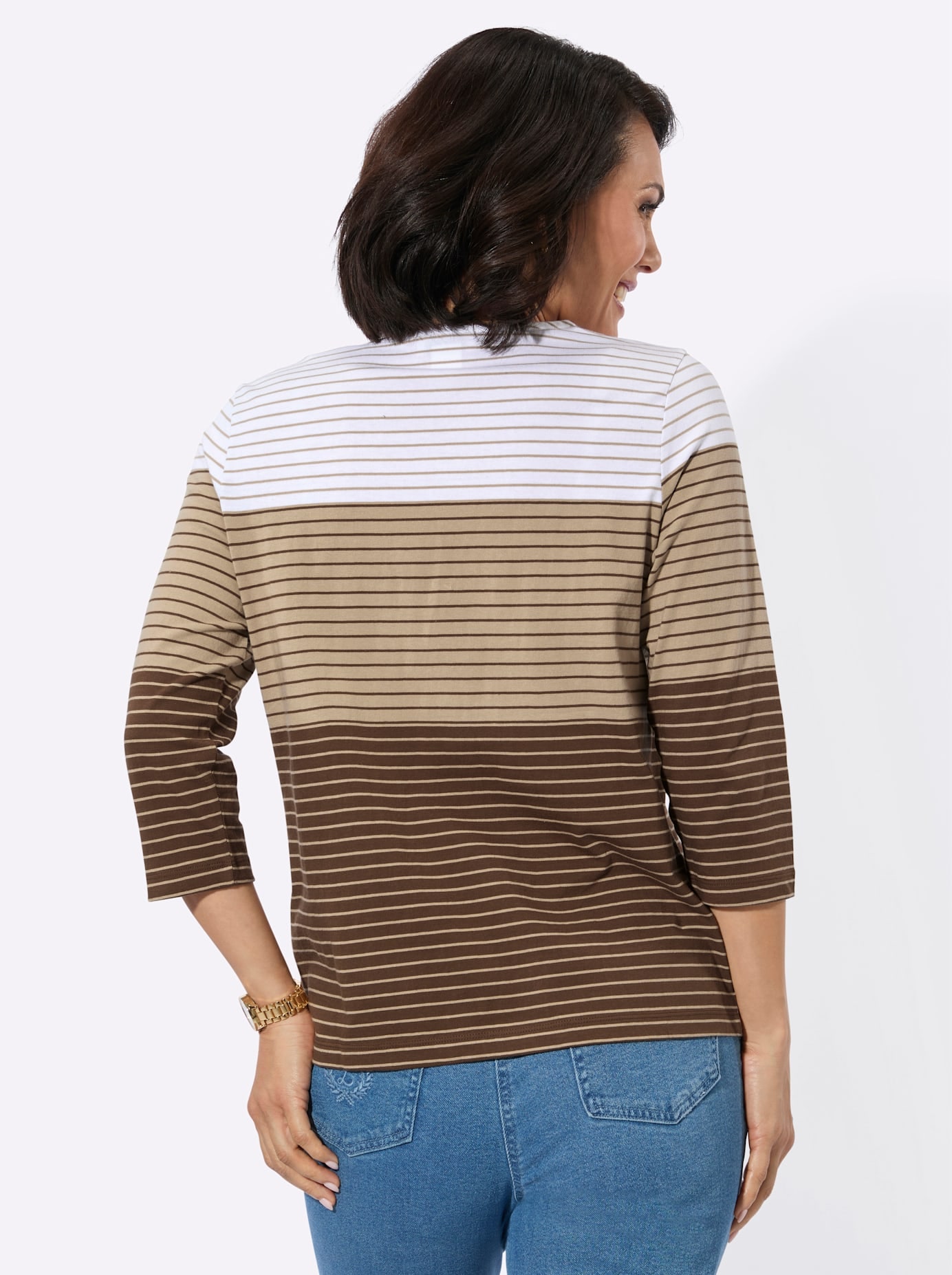 Casual Looks 3/4-Arm-Shirt »Ringelshirt« 1