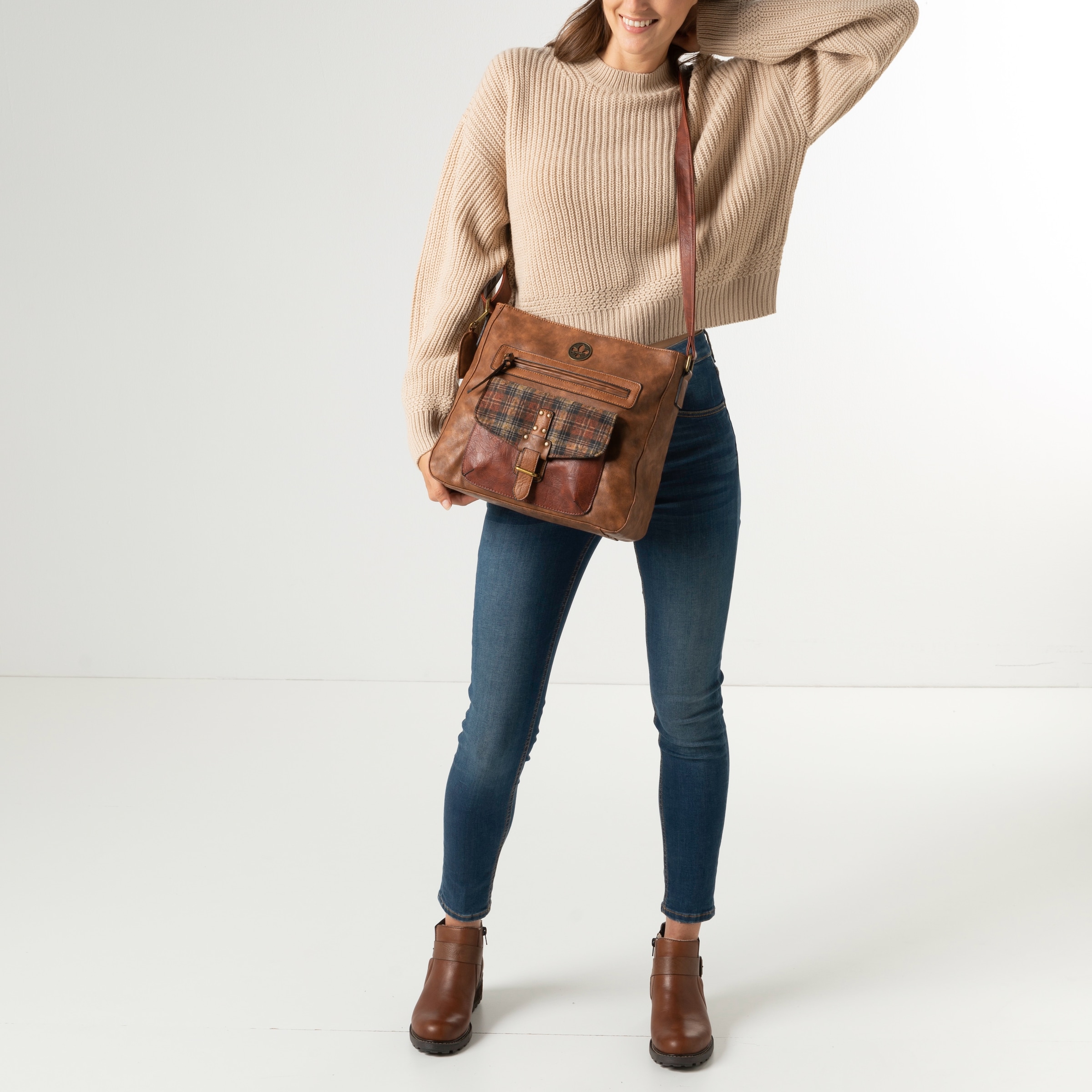 Rieker Umhängetasche, Schultertasche Handtasche