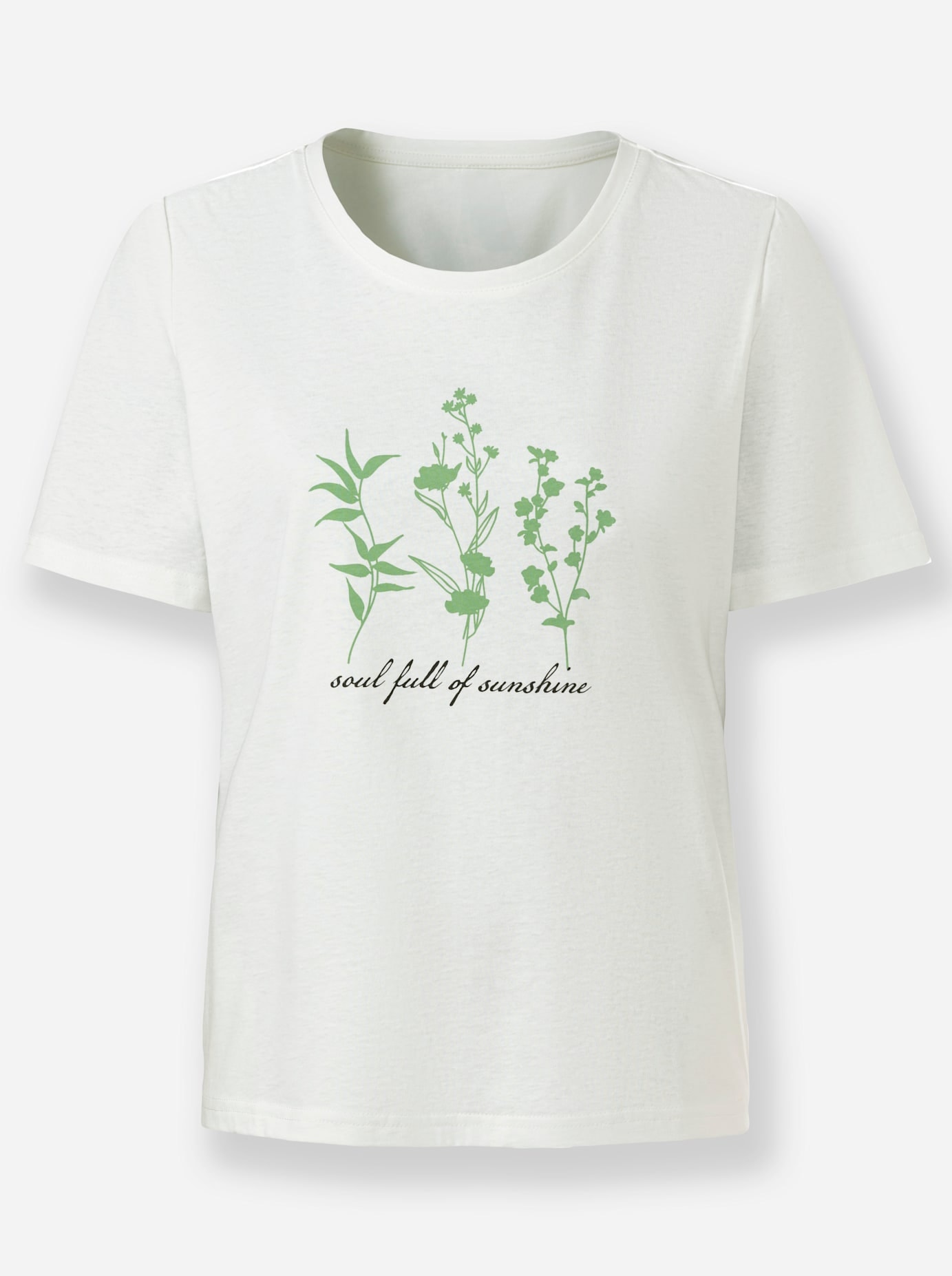 Inspirationen Rundhalsshirt »Kurzarm-Shirt«, (1 tlg.)