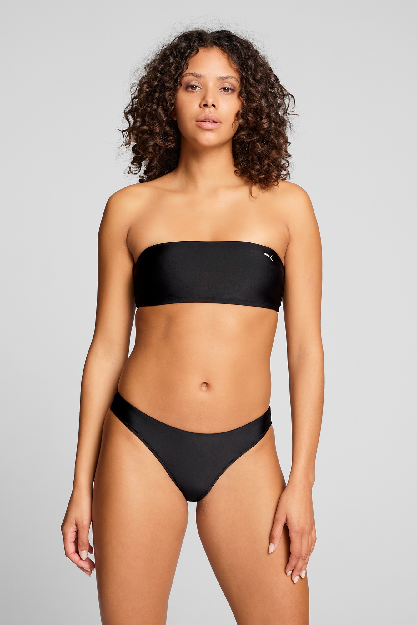 PUMA Bandeau-Bikini-Top »PUMA SWIM WOMEN BANDEAU TOP« breite, verstellbare Träger mit Logoschriftzug