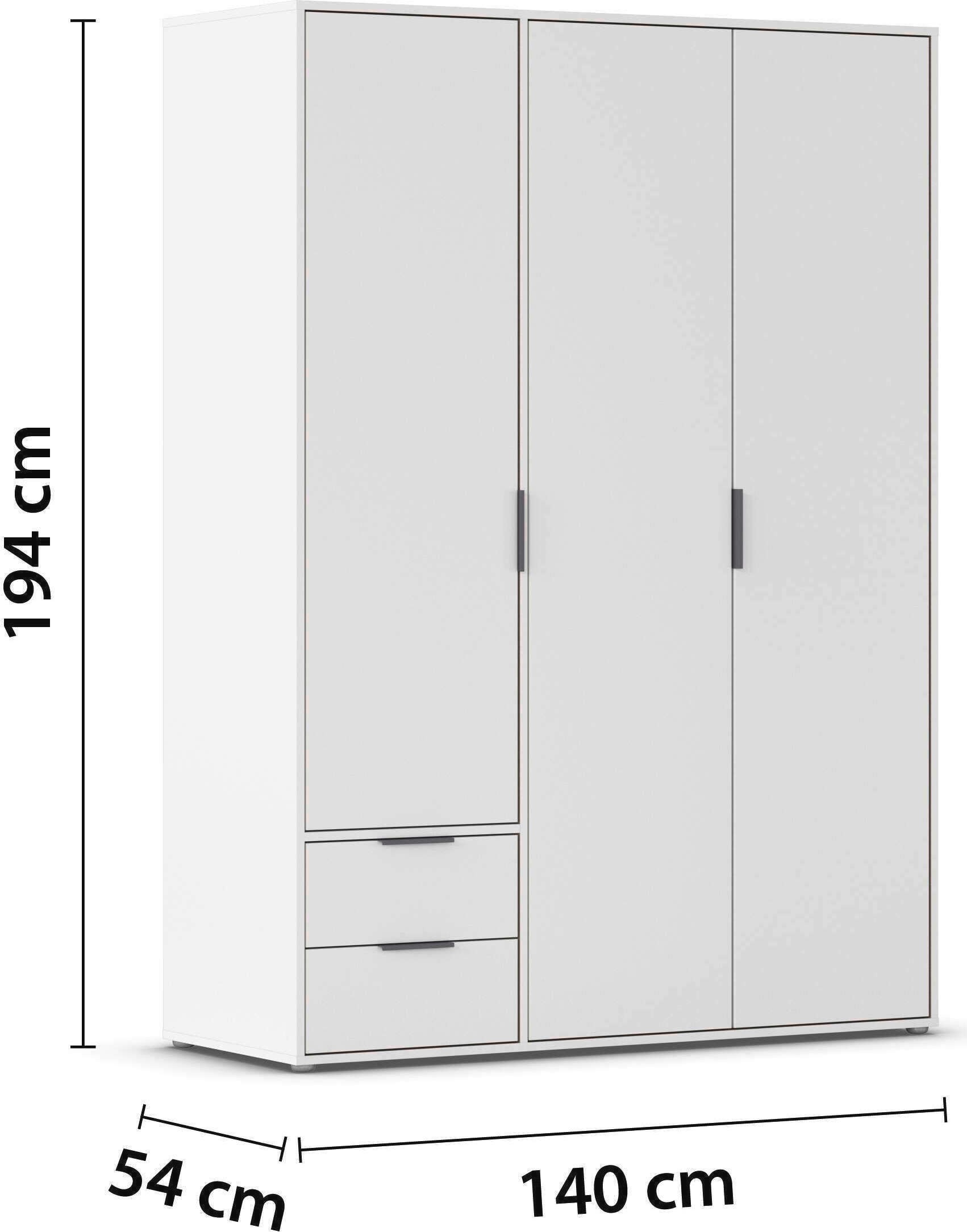 INOSIGN BY RAUCH Kleiderschrank »Schrank Garderobe Schlafzimmer Stauraum PAULLY TOPSELLER Wäscheschrank«, (mit 3 unterschiedlichen Griff-Varianten) 3 Griffvarianten MADE IN GERMANY