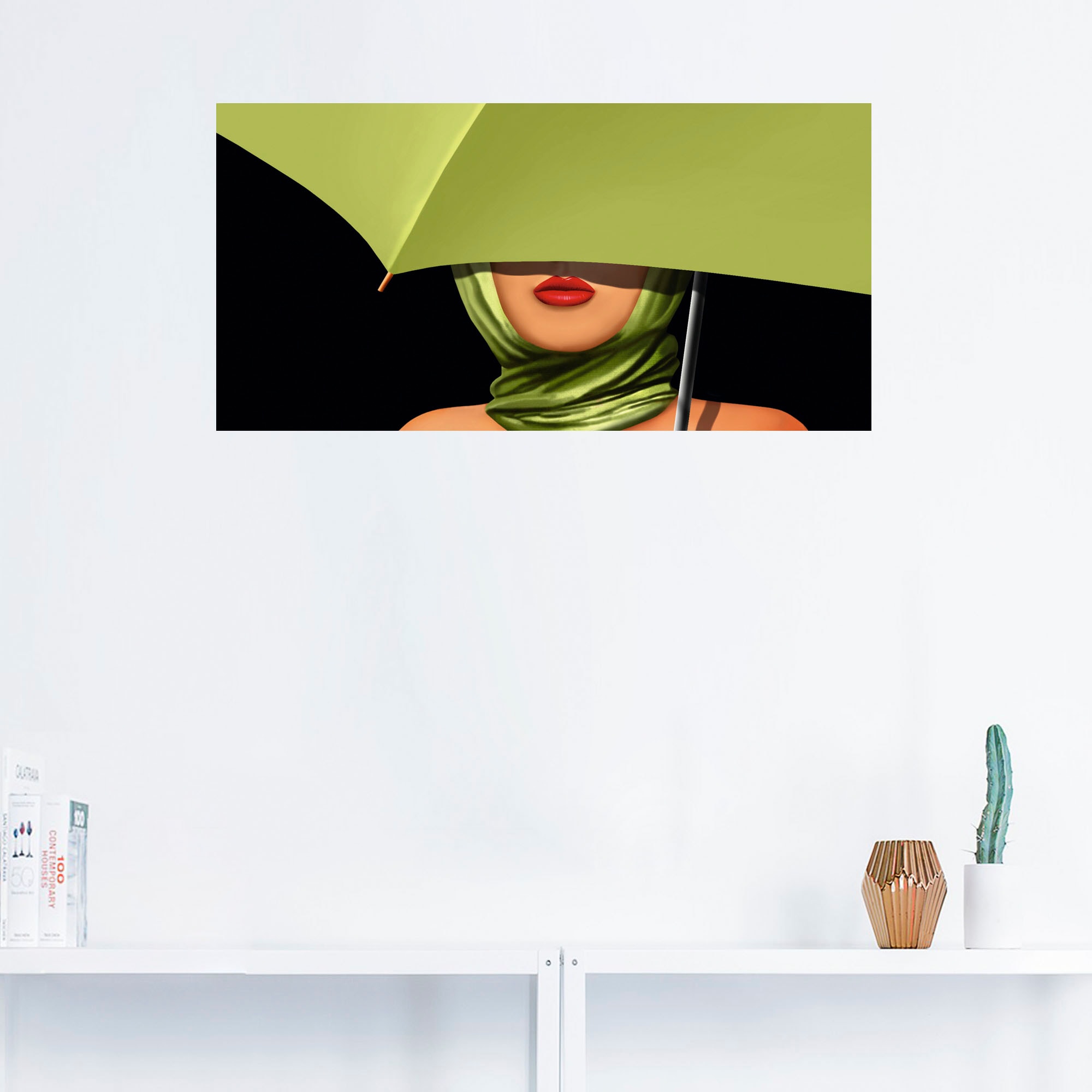 Artland Wandbild »Rote Lippen«, Mode, (1 St.), als Leinwandbild, Poster, Wandaufkleber in verschied. Größen