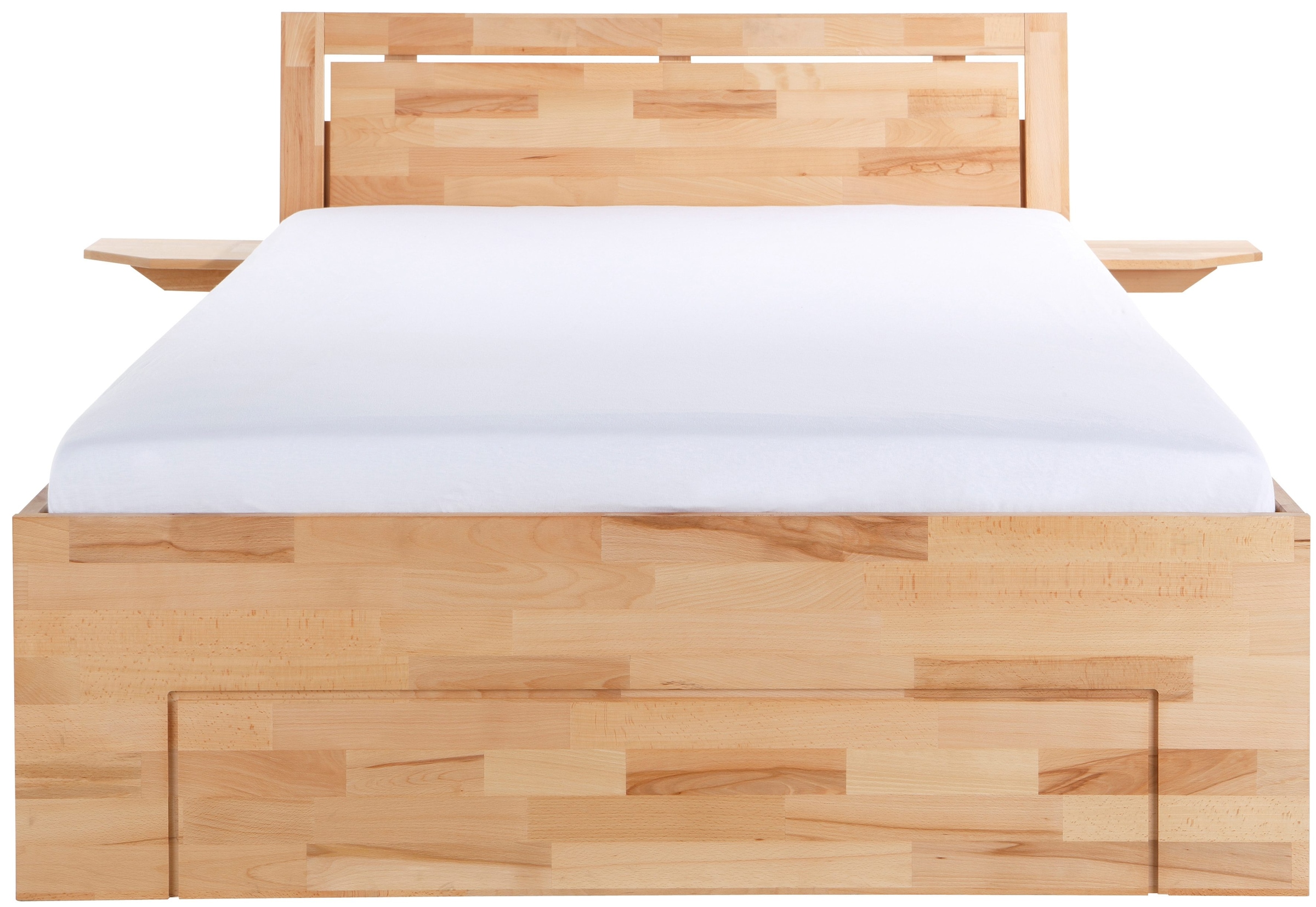Home affaire Massivholzbett »Sabrina« Stauraumbett mit hoher Stabilität, INKLUSIVE Schubladen