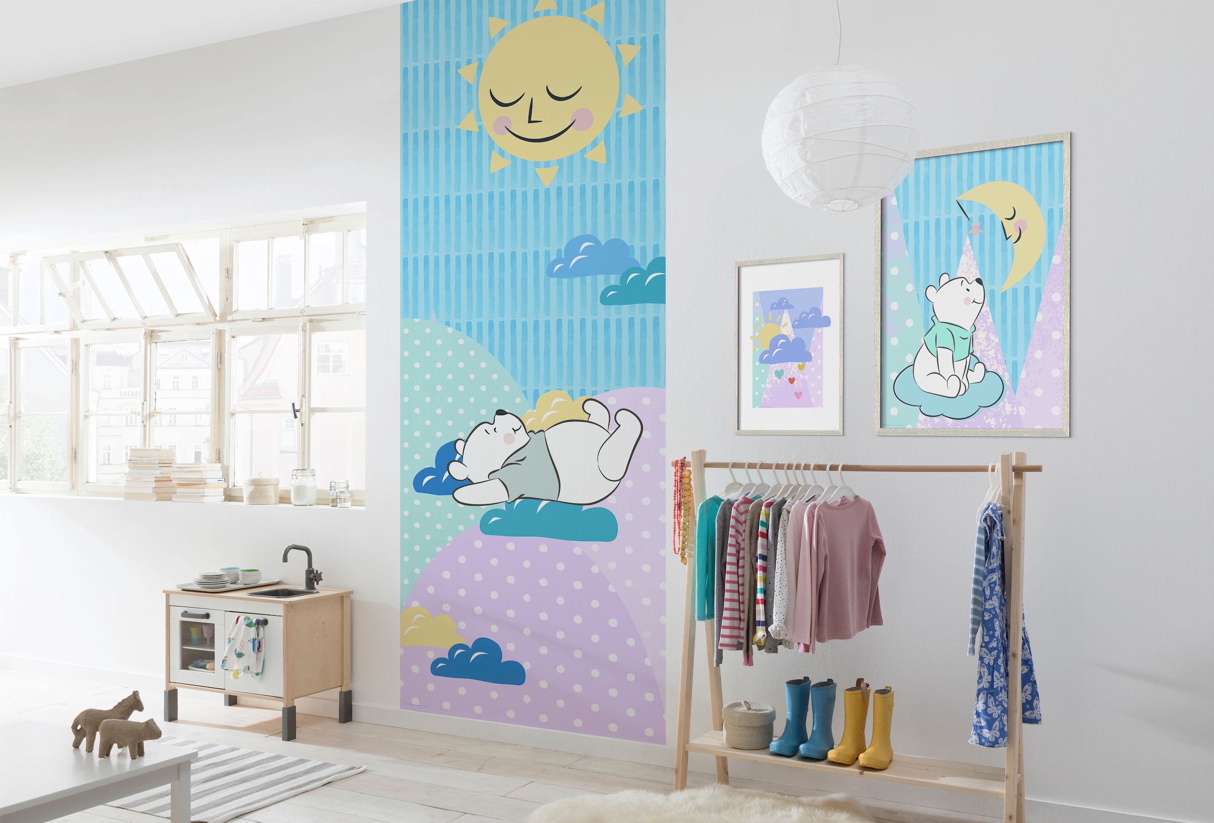 Disney, OTTO St.), Poster Wohnzimmer bei (Packung, Schlafzimmer, Pooh »Winnie 1 Komar Clouds«, Kinderzimmer,