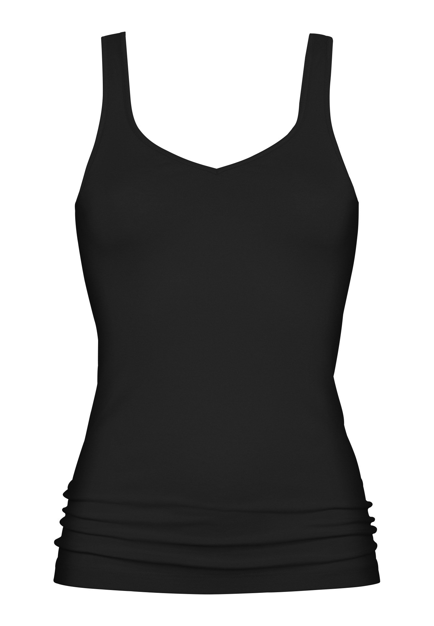 Mey Tanktop »Noblesse« schmale Passform, breite Träger, tiefer V-Ausschnitt